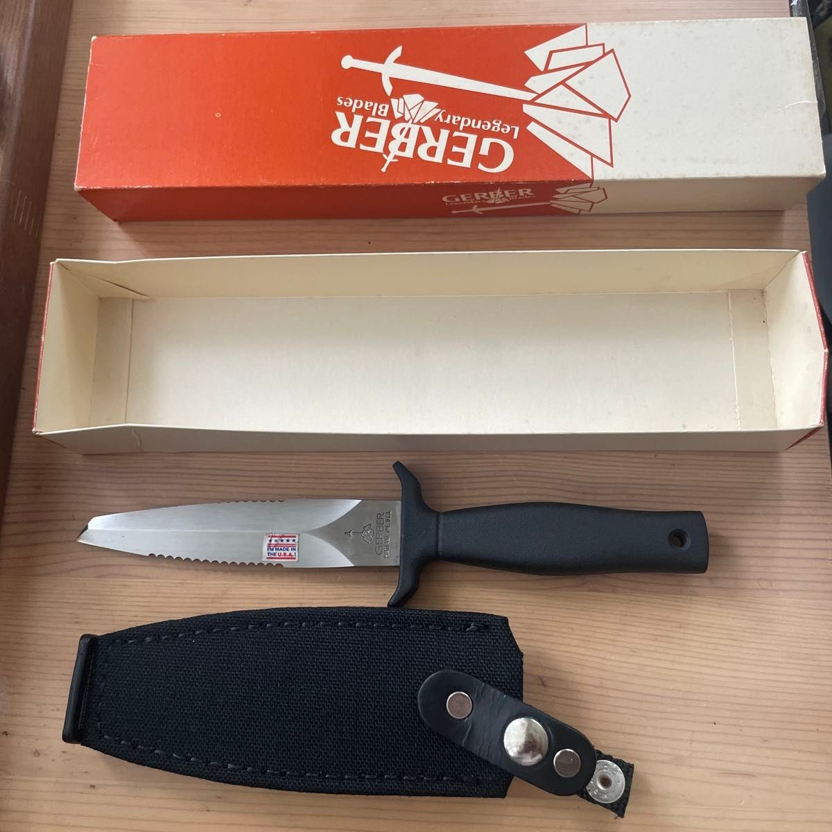 GERBER MARK I Tactical Knife 440C Blade Aluminum Handle w/Original Box