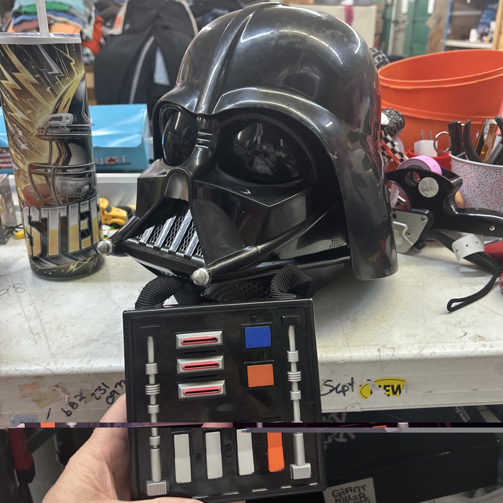 Star Wars Darth Vader 2004 Lucas Film Voice Changer Helmet Mask Used See Notes