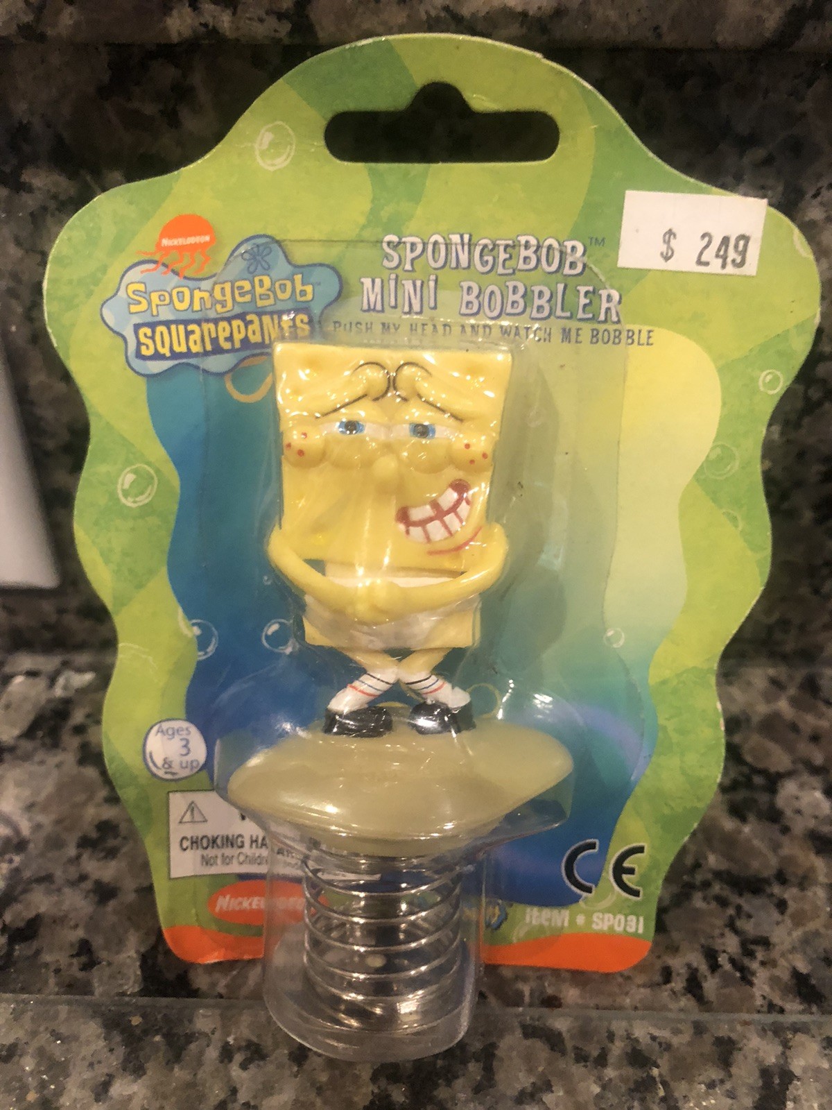 NEW Vintage 2002 SpongeBob SquarePants Mini Bobbler Toy