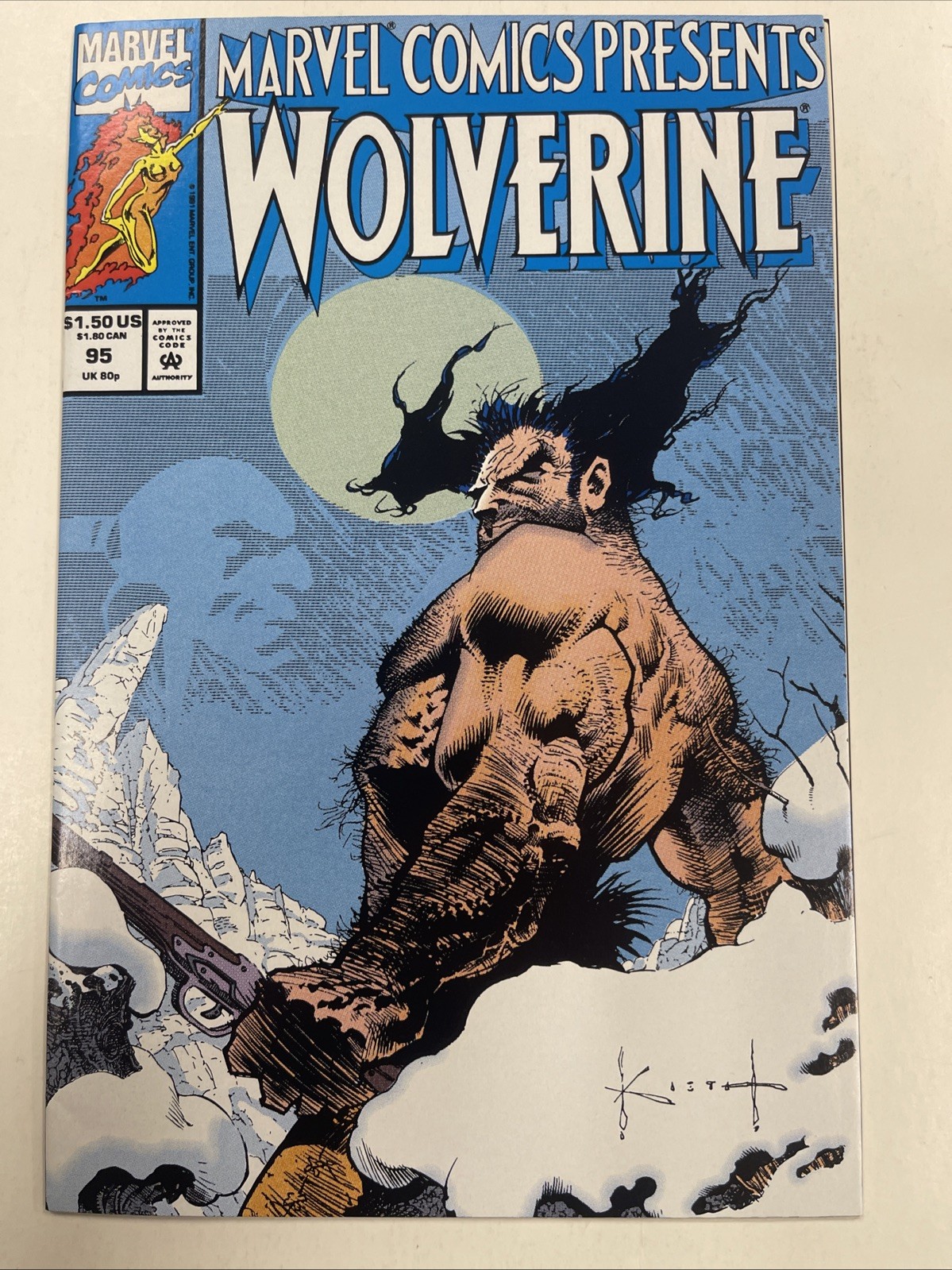 Marvel Comics Presents #95 (1991) VF/NM 🔑 Origin Wolverine Blue & Yellow Suit