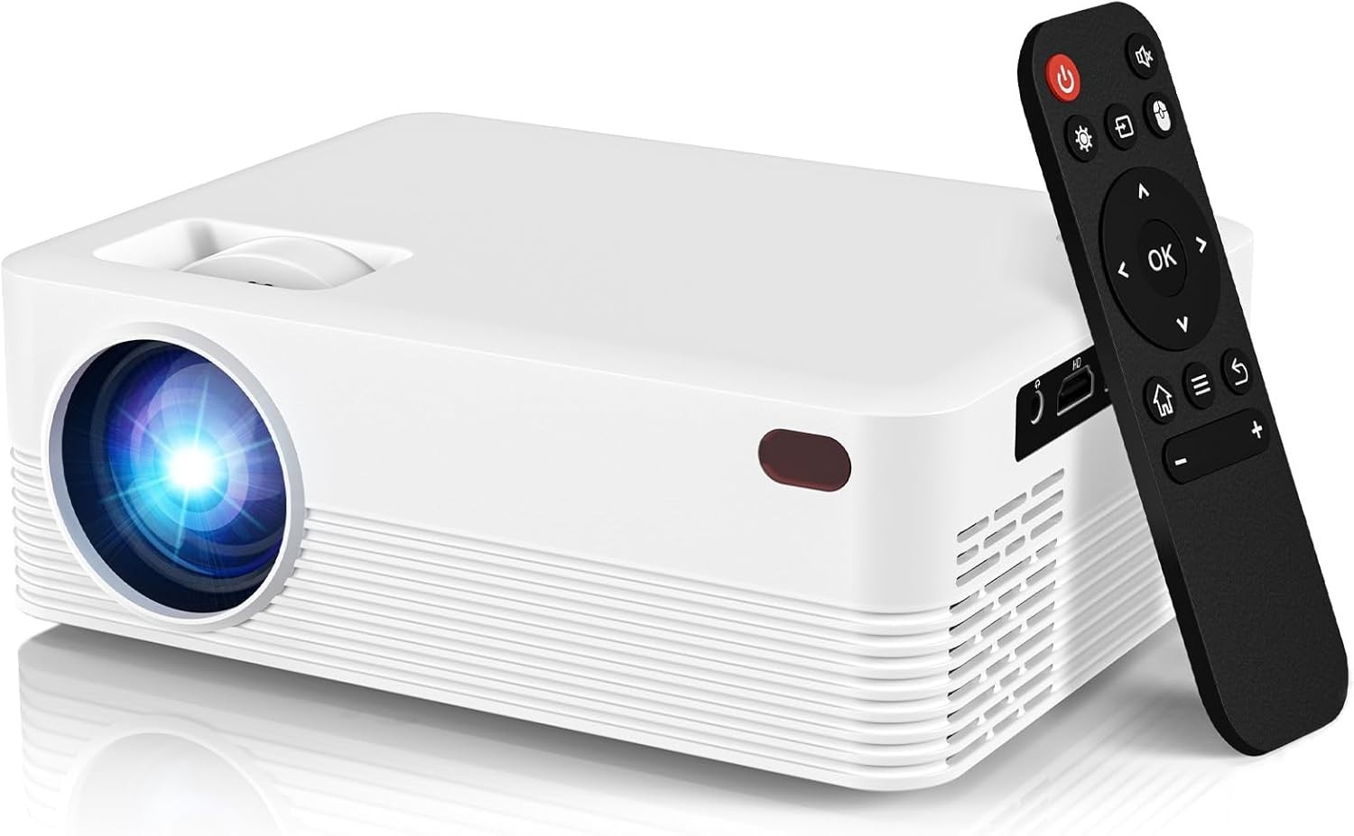 Mini Portable Projector with Wifi and Bluetooth, Native 1080P Full HD 