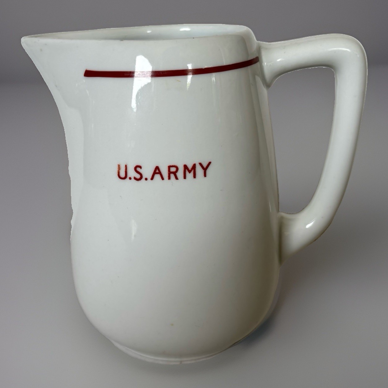 RARE Vintage US ARMY Johann Haviland 7” Milk Water Pitcher Germany