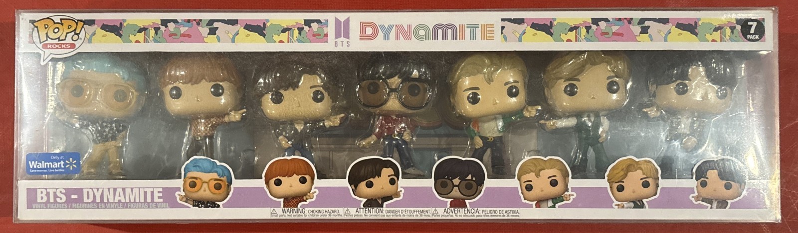 Funko Pop BTS Dynamite 7-Pack Set + PROTECTIVE CASE (NOW SHIPPING)
