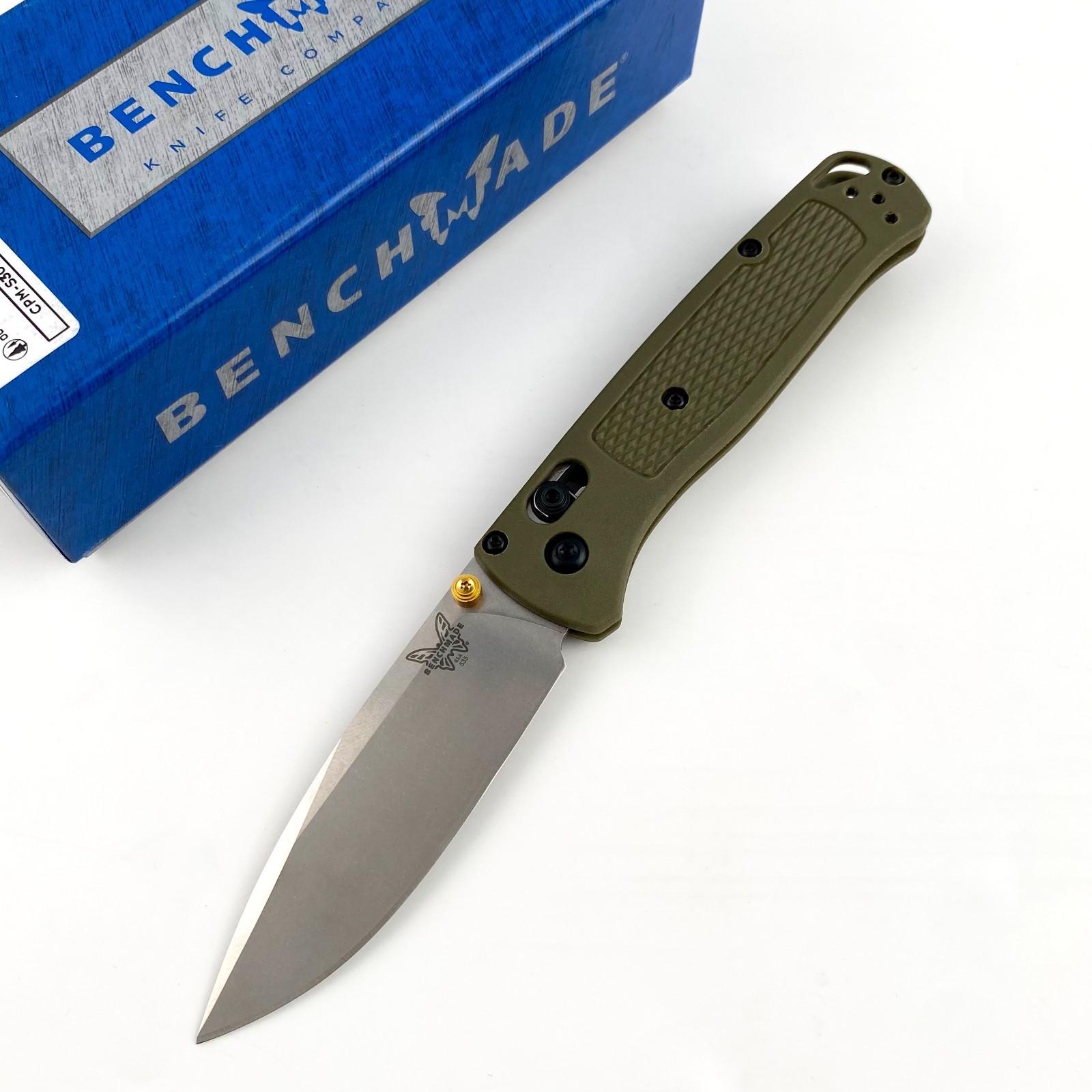Benchmade 535 Bugout Green Grivory Handle CPM-S30V Blade Folding Knife
