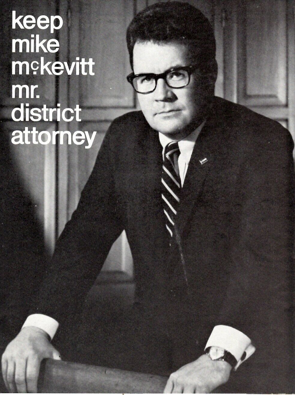 Keep Mike Mckevitt Mr District Attorney Denver CO Politcal Campaign Book