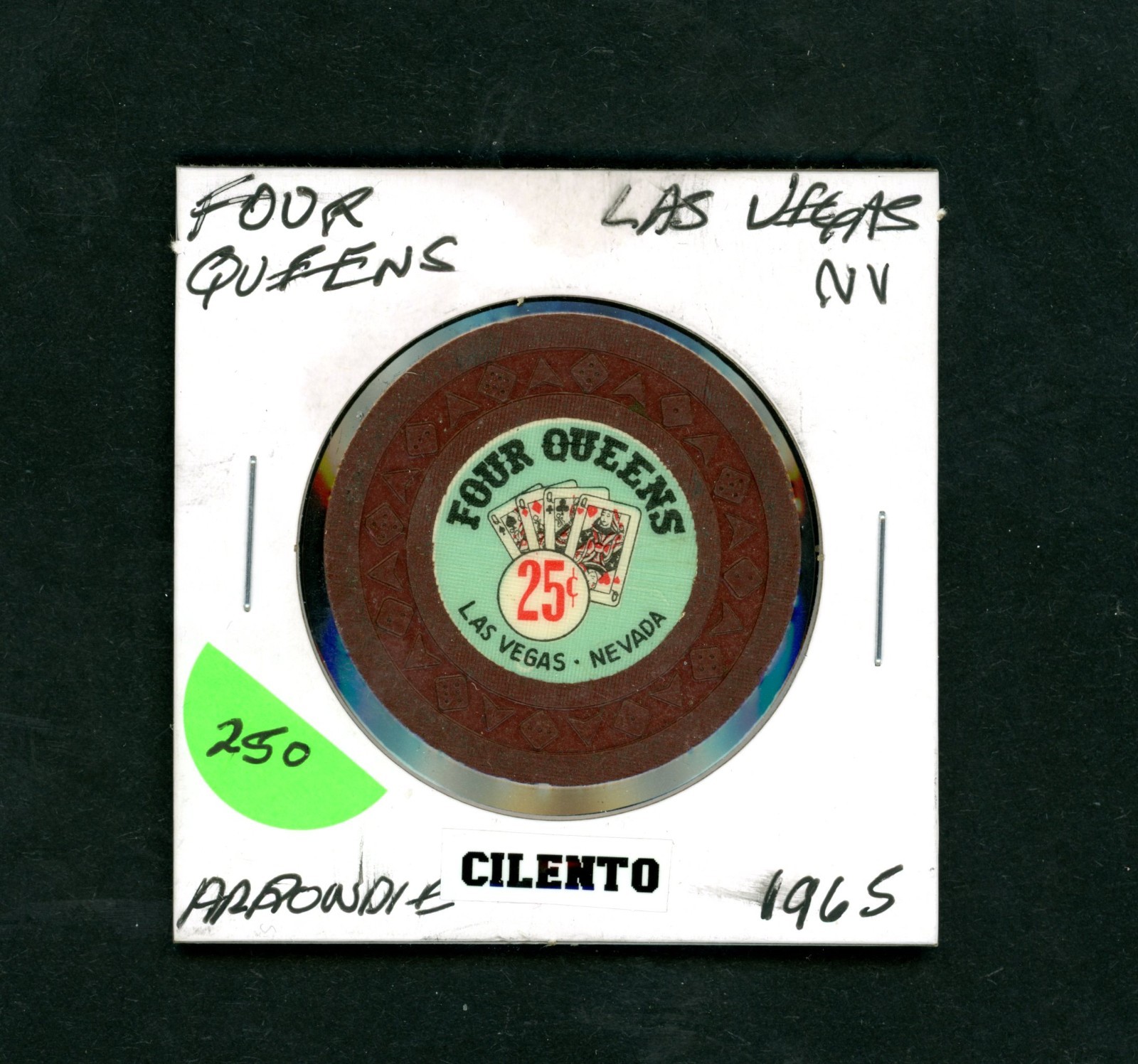 First Issue $.25 Four Queens  Las Vegas, Nevada Casino Chip