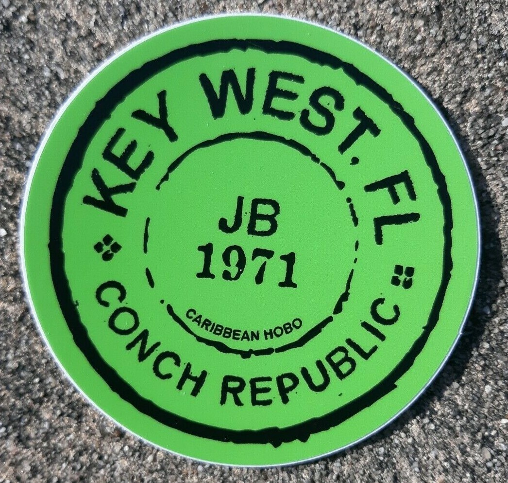  Caribbean Hobo Sticker decal Key West Havana Tropical Florida JB Conch Republic