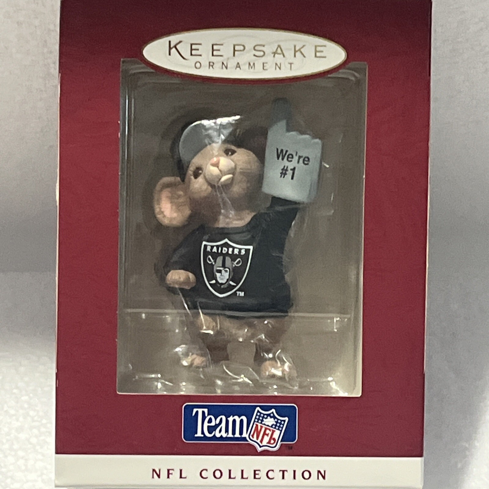 Hallmark Keepsake Oakland Raiders 1996 NFL Collection Football Ornament