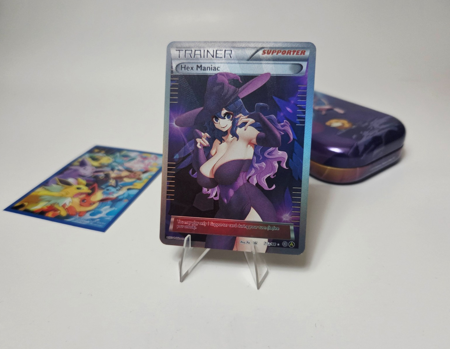 Pokemon Hex Maniac Custom Full Art Goddess Tcg Waifu Trading Card