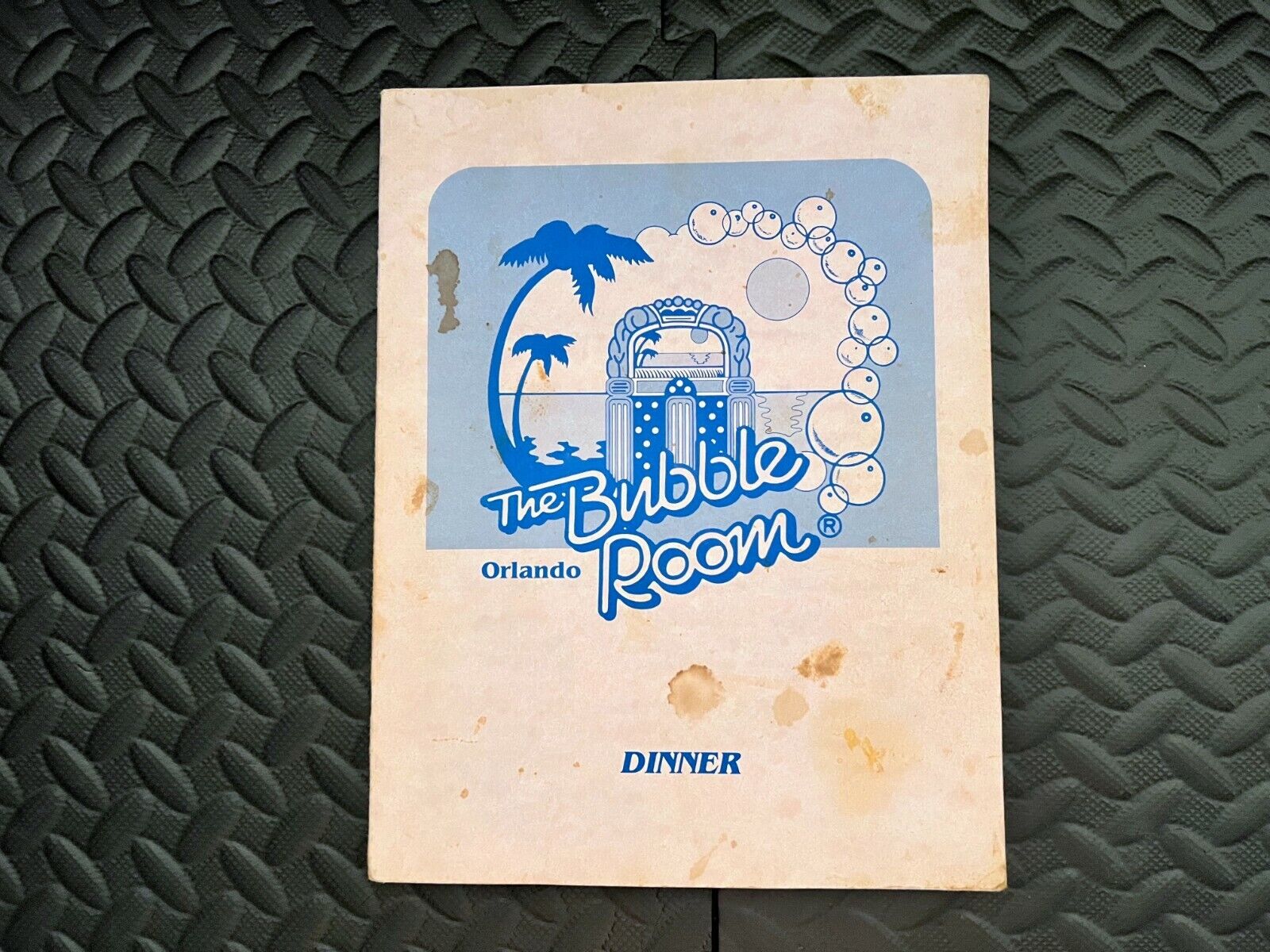 Vintage The Bubble Room Restaurant Dinner MENU Orlando Florida RARE ALL PAGES