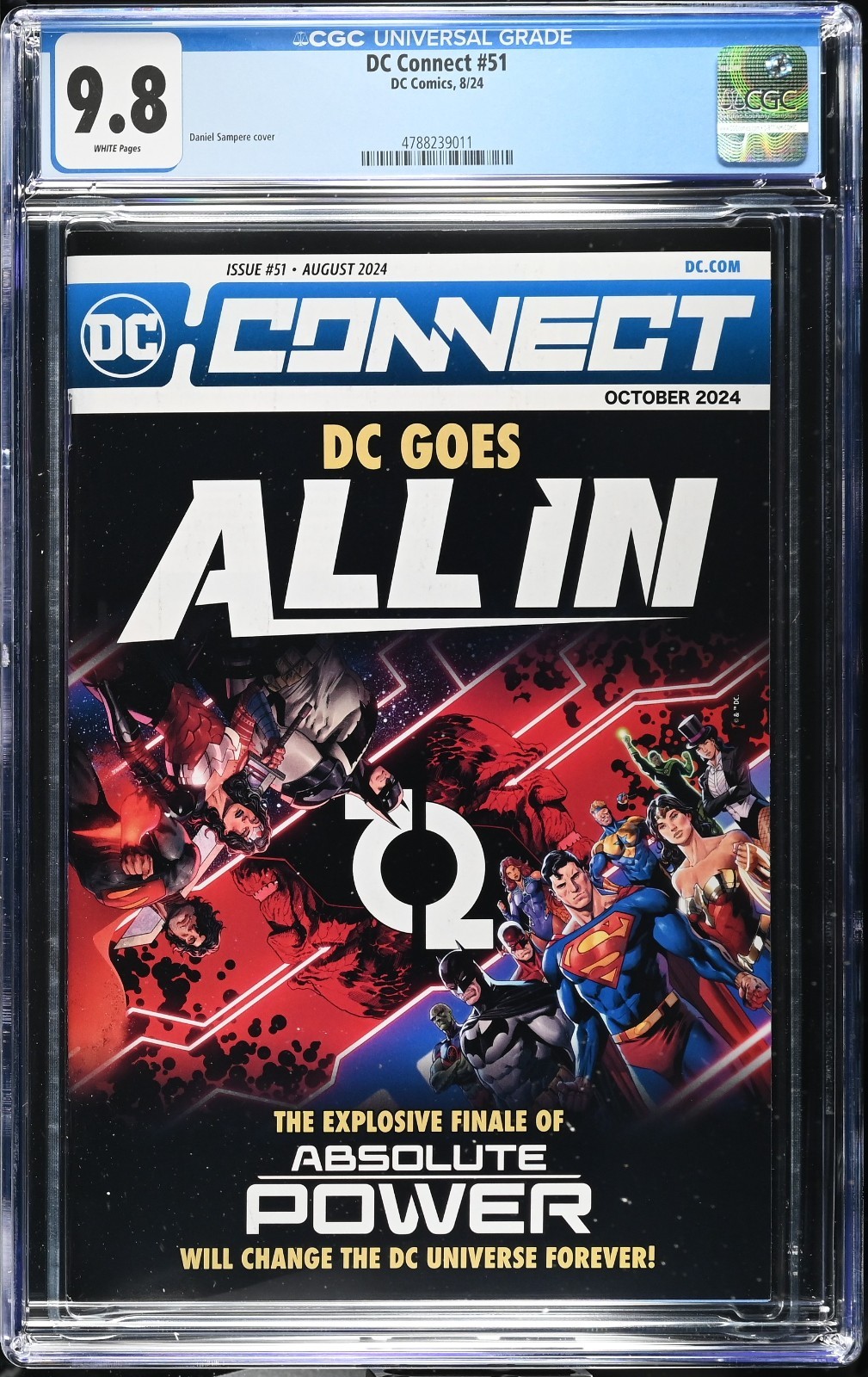 DC CONNECT #51 (2024) CGC 9.8 WP NM/M 1ST ABSOLUTE BATMAN TRINITY IN PRINT
