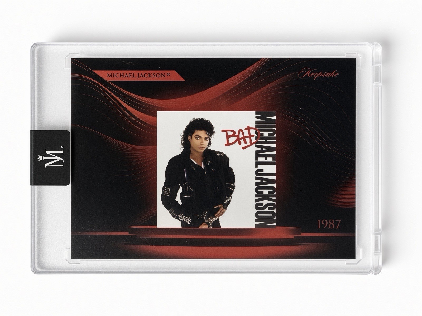 Keepsake Michael Jackson Spotlight Album Showcase Bad #38 Red 38/87 Encased