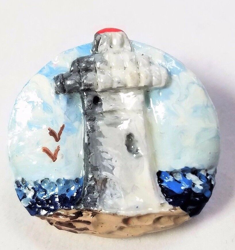 Lighthouse Vintage jewelry Pin