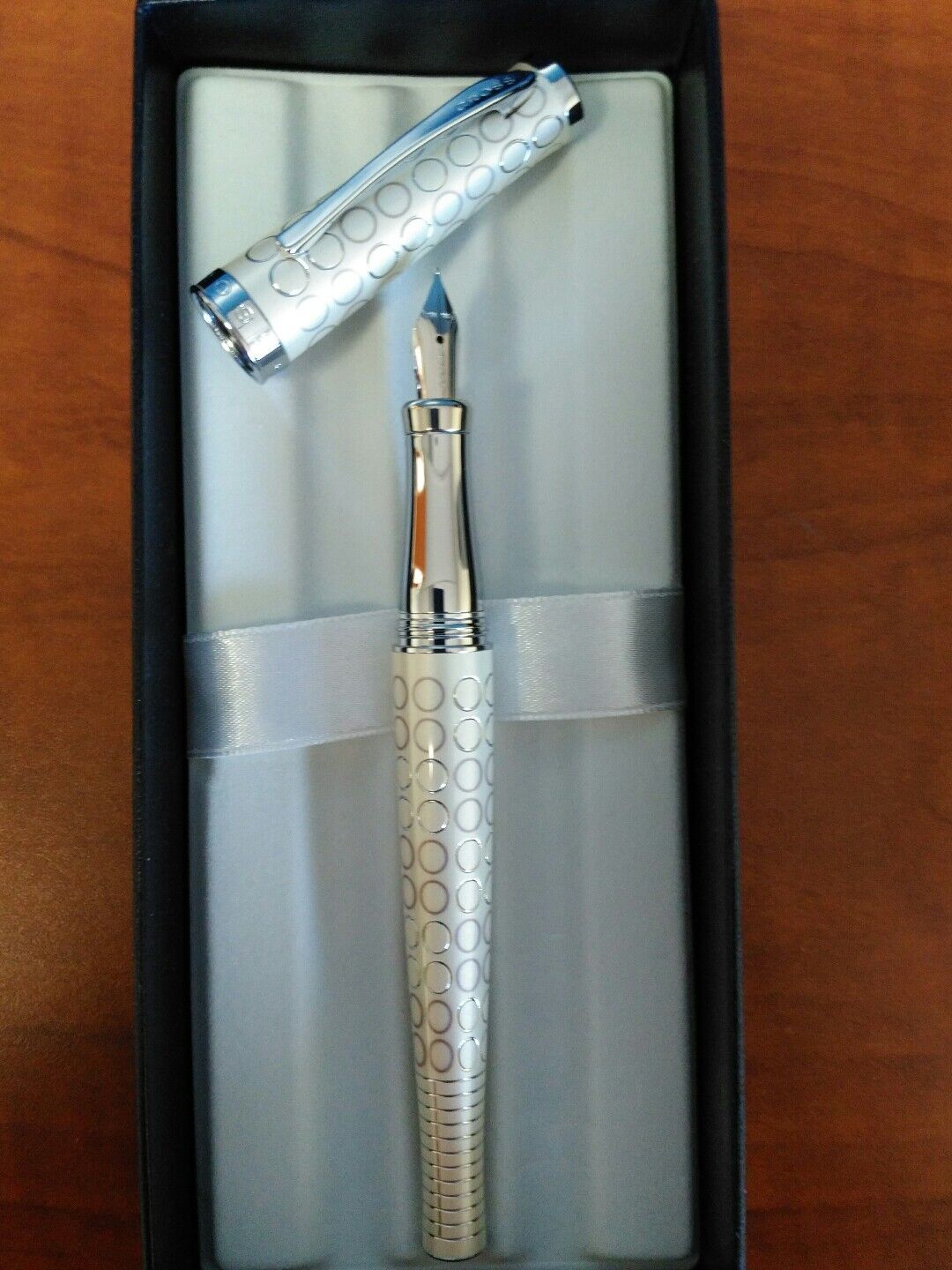 Cross Sauvage Ivory Forever Pearl Fountain Pen  M Nib