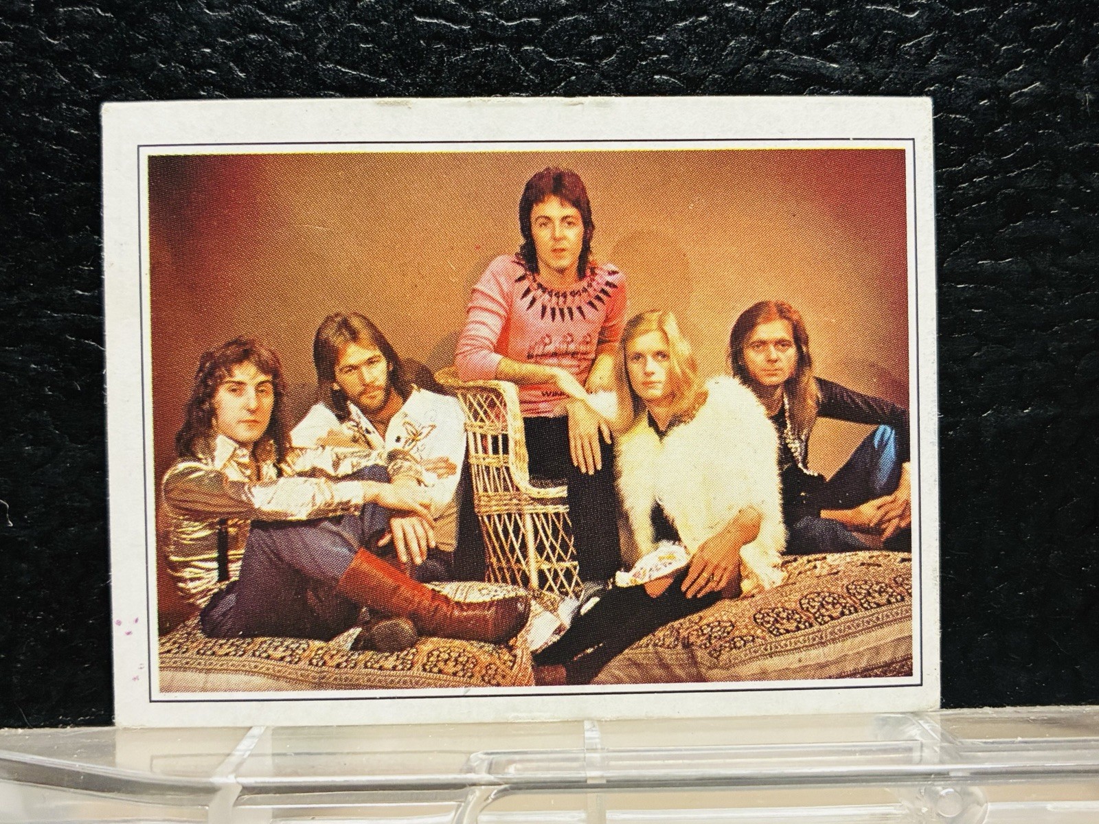 1980 Paul McCartney Wings Band Card Beatles Cromo