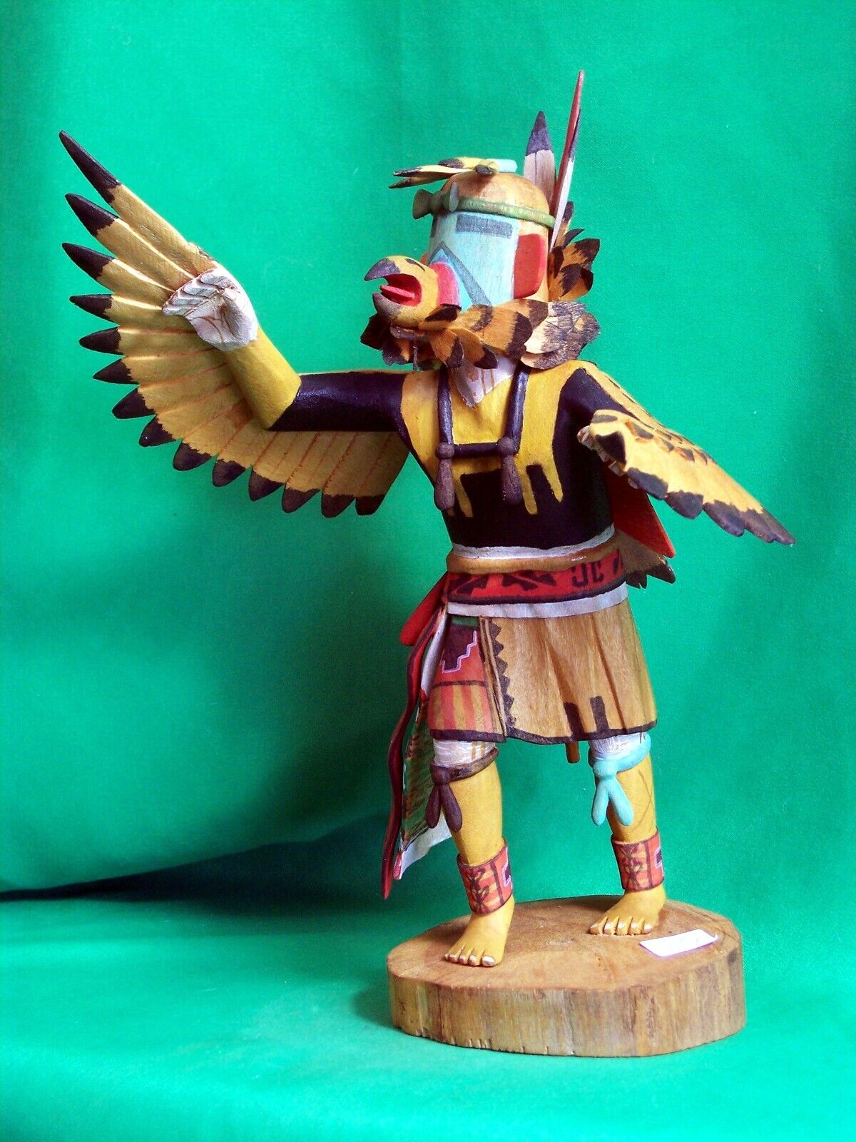 Hopi Kachina Doll - Kwahu, the Eagle Dancer by Joseph Duwyenie - Incredible