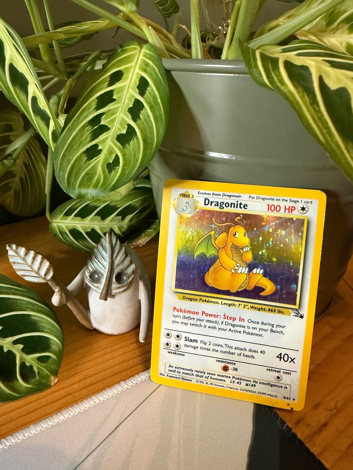 Dragonite 4/62 Rare Fossil Pokemon Unlimited Holo HP Dragonite 4/62 Rare Fossil Pokemon Unlimited Holo HP