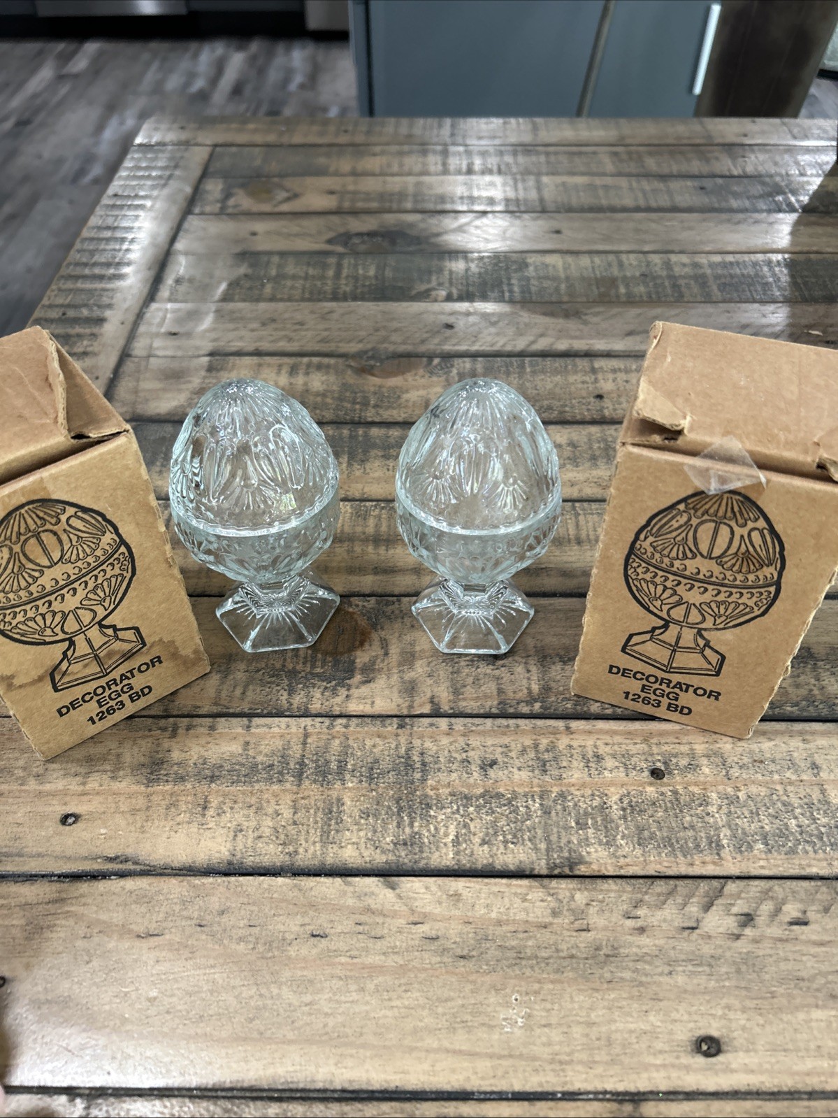 2 Home interiors Easter Decorator Clear Glass 5\