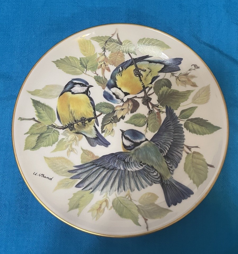 1985 Blaumeise Blue Titmouse Plate Song Birds Europaische Singvogel Germany NIB