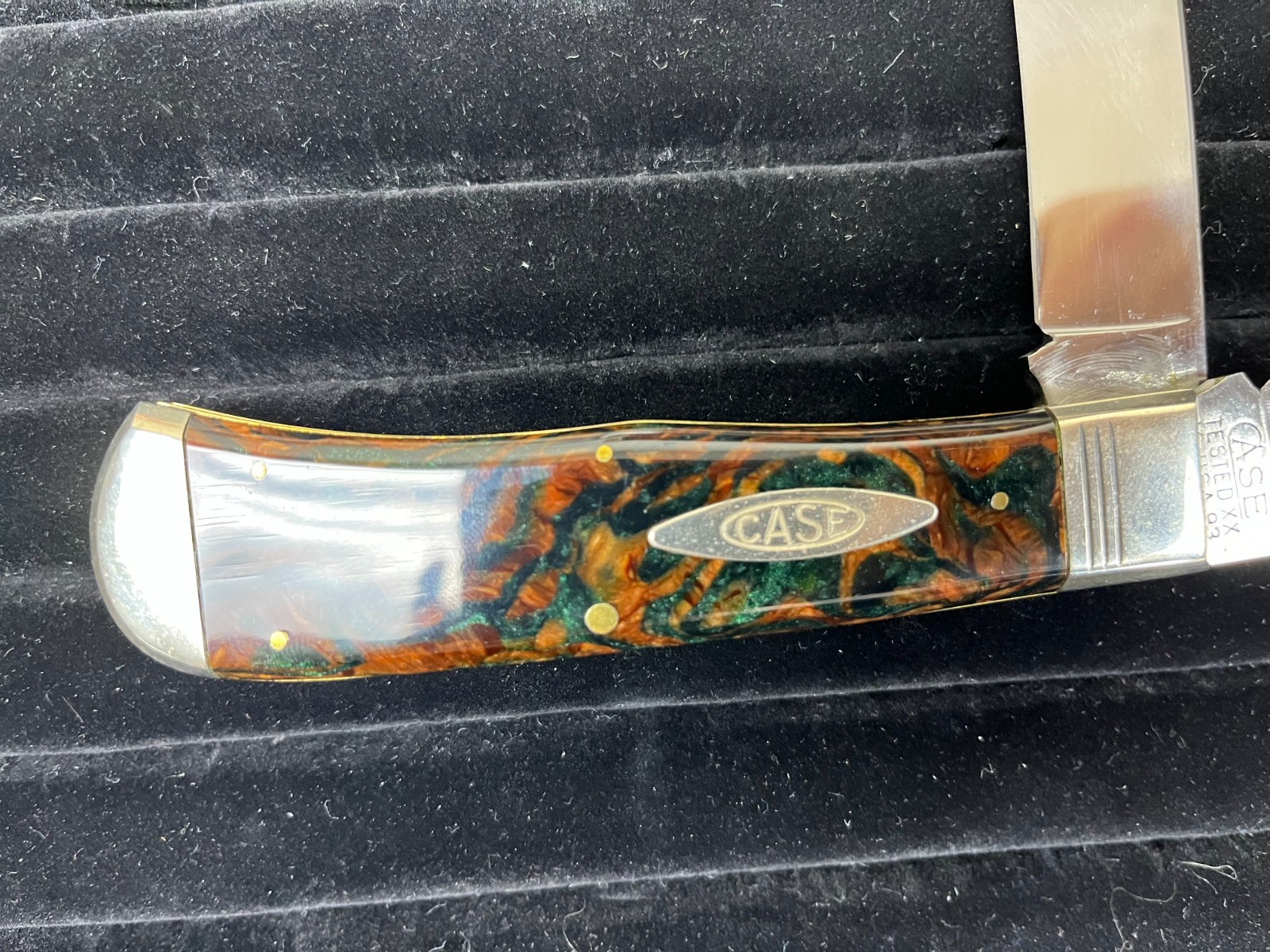 Case XX Classic 7223 Jumbo Trapper Knife 1993 Good Earth Handles Complete NR