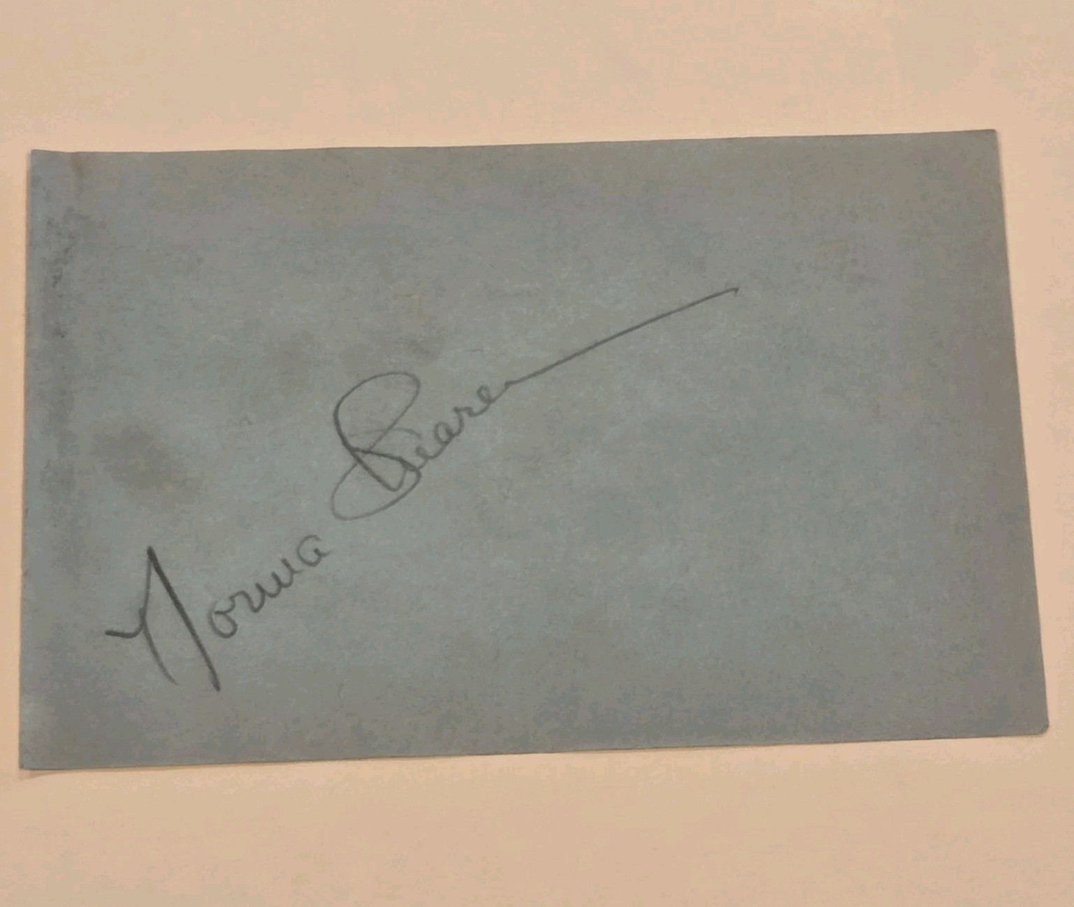 Norma Shearer Signed Page Autograph Auto Actress Silent Movies Hollywood
