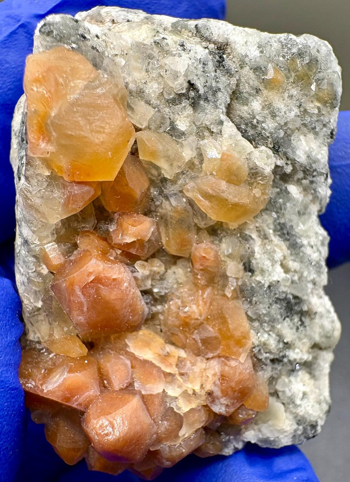 Natural Amphibole Quartz Crystal Cluster – Zagi Mountain, Pakistan – Orange Quar