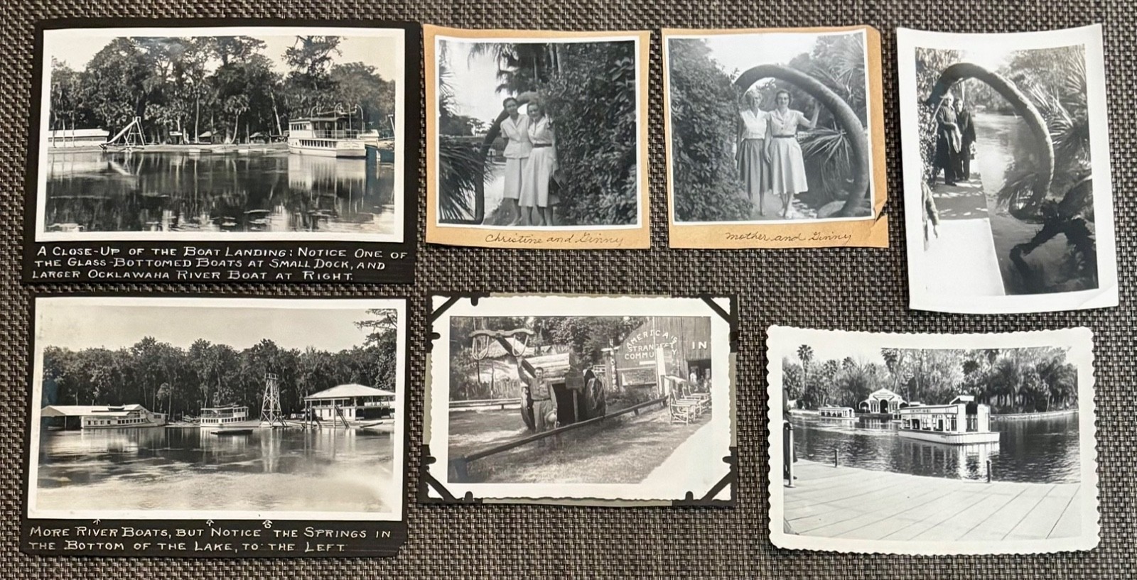 12 Vintage 1930s/1940s Silver Springs Florida Original Photo Snapshots 12 Vintage 1930s/1940s Silver Springs Florida Original Photo Snapshots