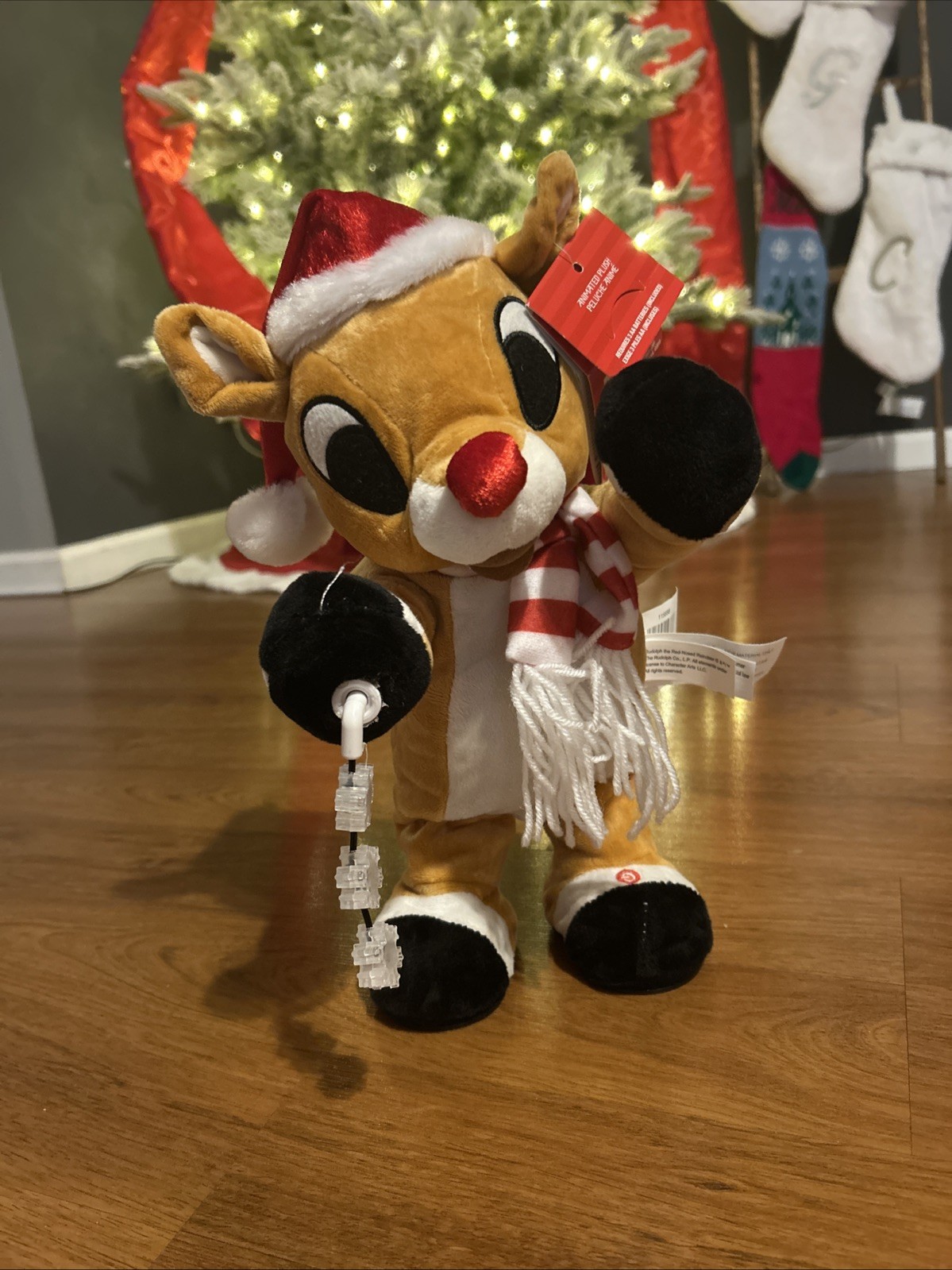 Rare Gemmy 2020 First Release Canada Exclusive Snowflake Spinning Rudolph