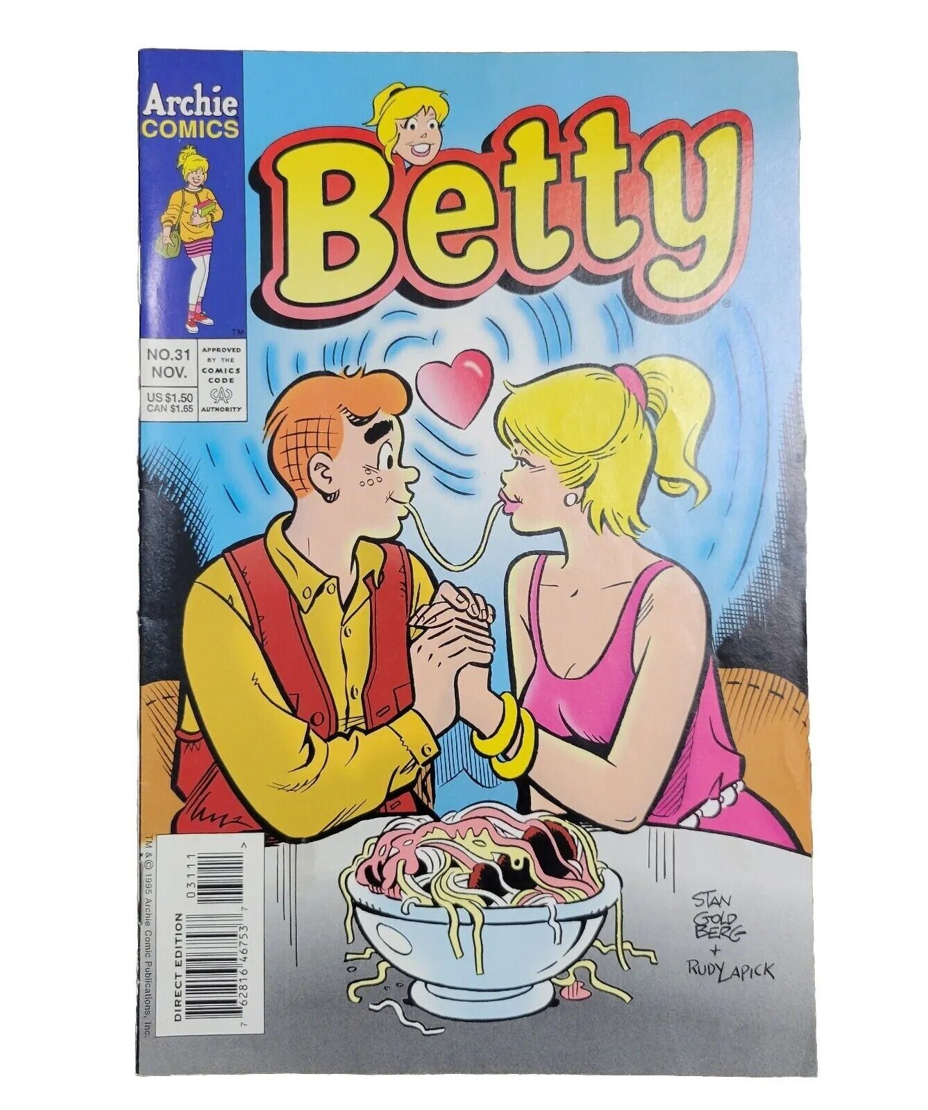 Betty Archie Comics #31 Nov Stan Goldberg Rudy Laprick 1995