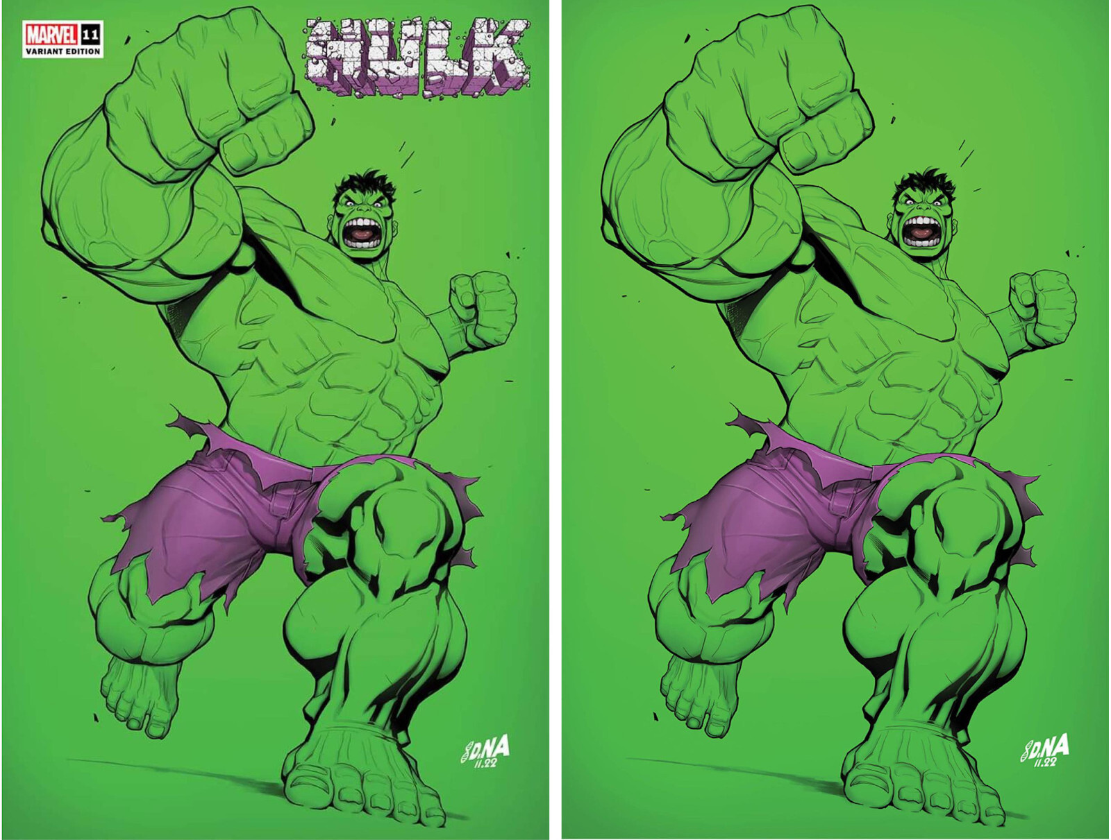 HULK #11 (DAVID NAKAYAMA EXCLUSIVE TRADE/VIRGIN VARIANT SET)(2023) ~ MARVEL NM+
