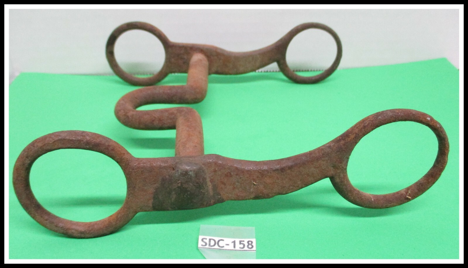 ]Very Old Short Shank HAND FORGED Well Made Iron Riding Bit with Medium Port