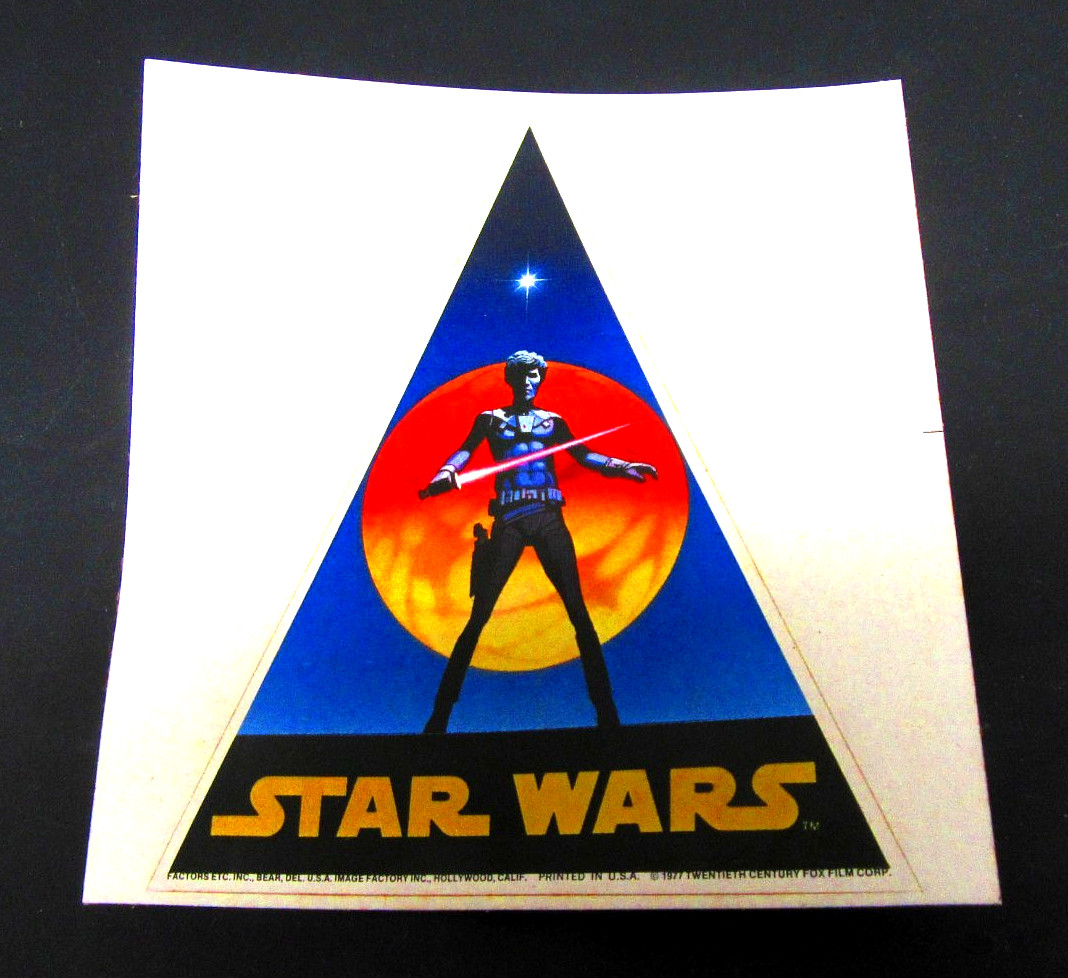 1977 STAR WARS Ralph McQuarrie Fan Club Decal Sticker MACbak Original NOS