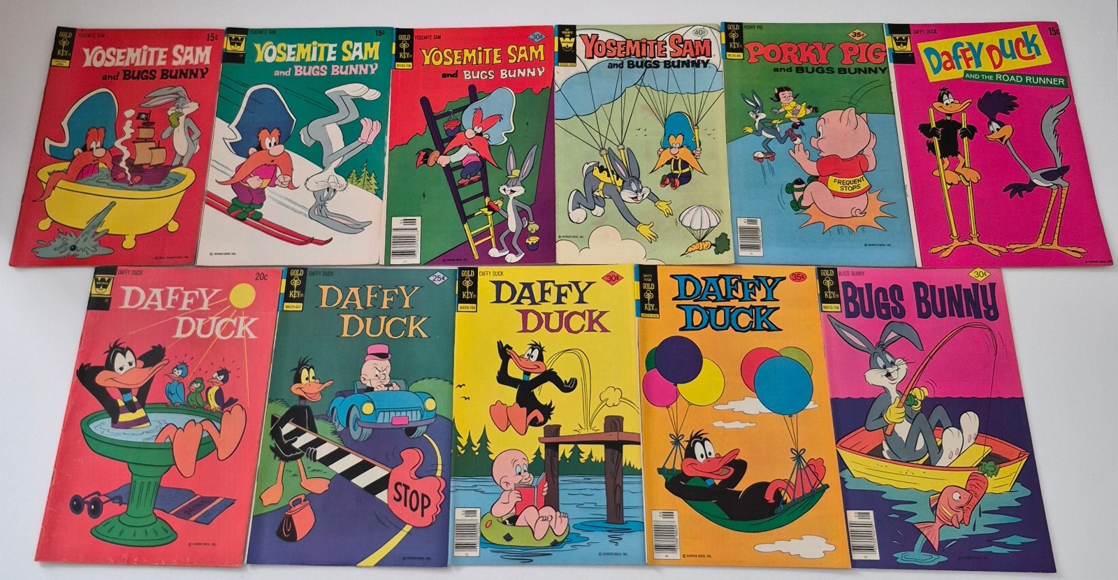 WHITMAN & GOLD KEY Bronze Age LOT ☆11 VF FN DAFFY, BUGS BUNNY, YOSEMITE SAM 1972