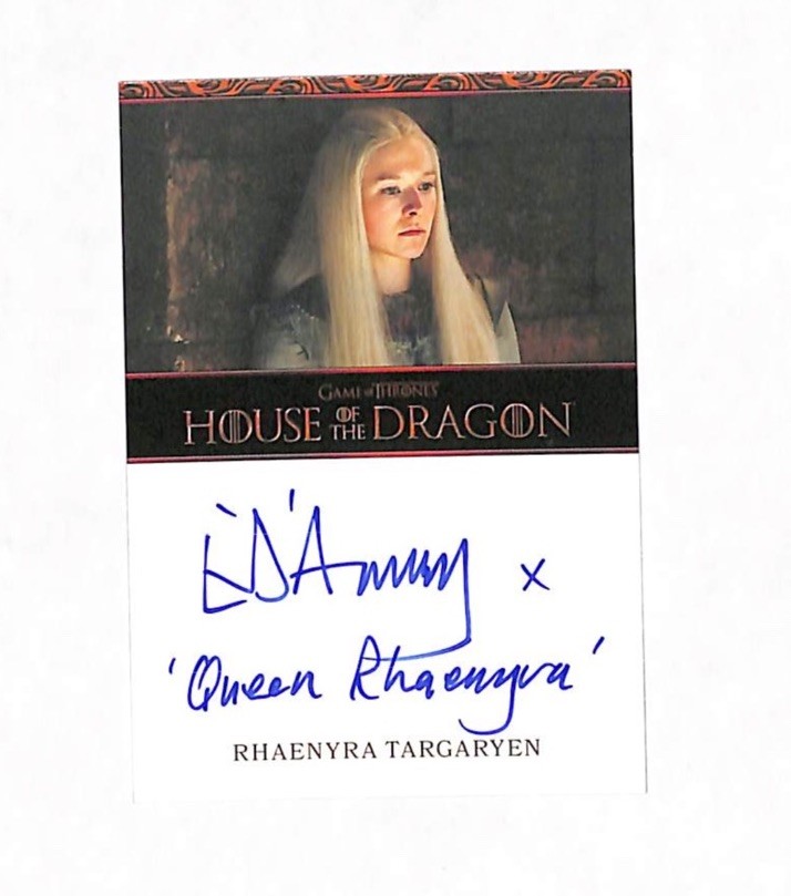 2026 Rittenhouse House Of The Dragon S2 Emma D’arcy Auto Card Rhaenyra 