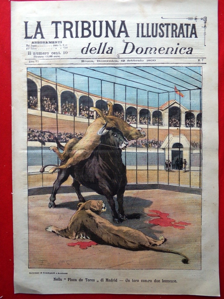 La Tribuna Illustrata 12 February 1899 Negus Menelik Longo Ustica Maria Bulgaria