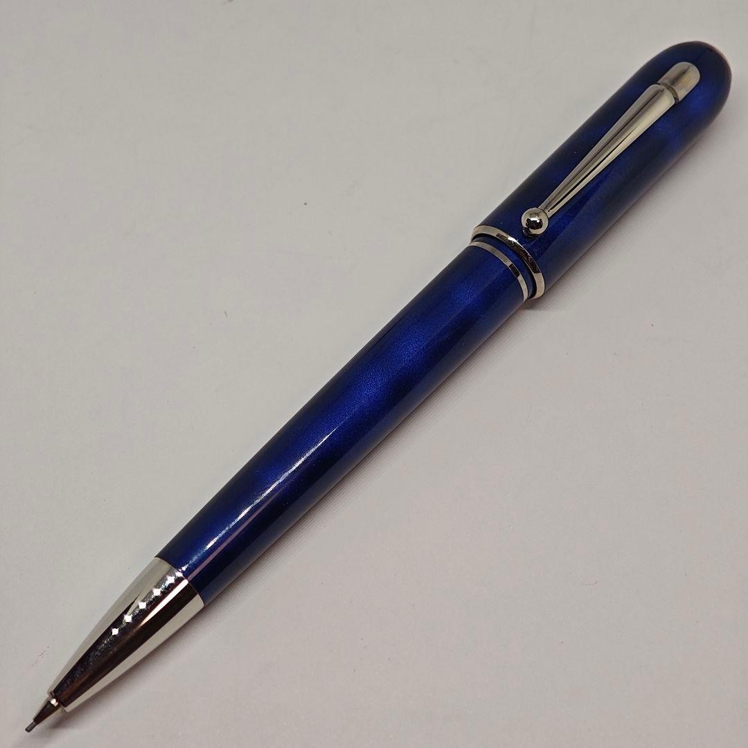 Alfred Dunhill Sidecar 0.7mm Mechanical Pencil Blue Marble Lacquer Used