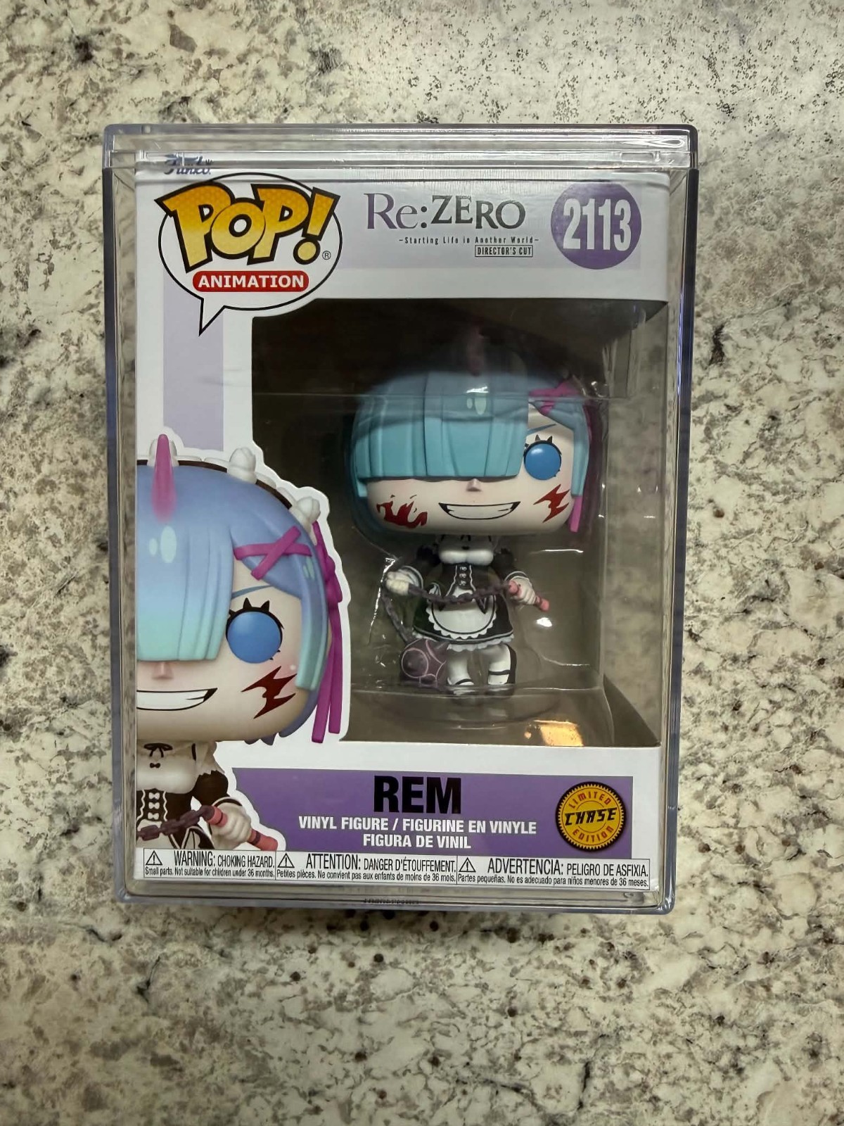 REM Re:Zero #2113 Chase Funko Pop With Plastic Protector