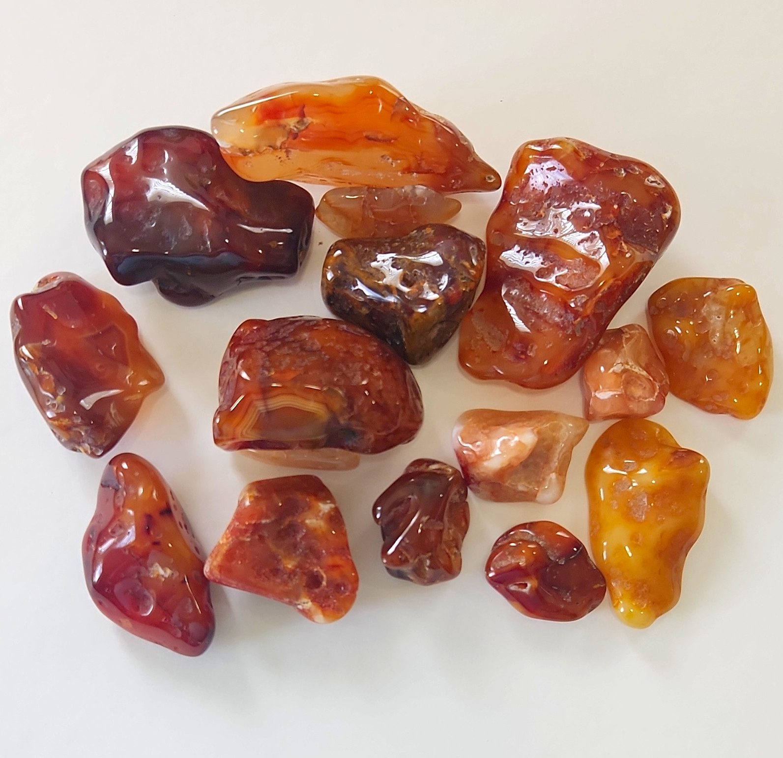Carnelian Agate  Stones for Cabbing  Oregon 2.045 Pounds 