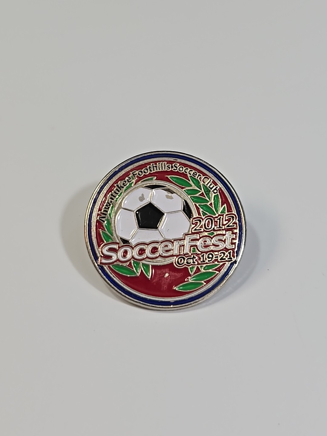 Ahwatukee Foothills Soccer Fest 2012 Lapel Pin Arizona Tournament