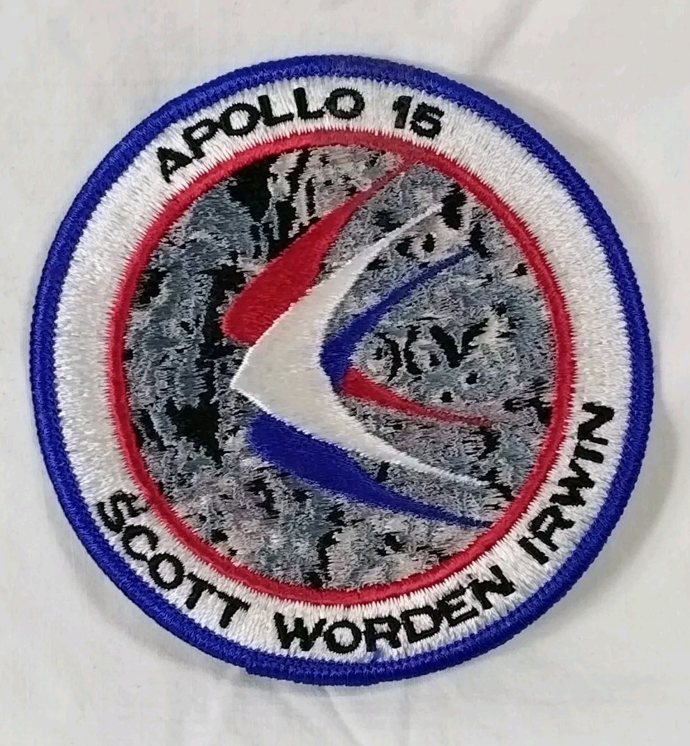 Apollo 15 Mission Patch Embroidered NASA Scott Worden Irvin 3¾\