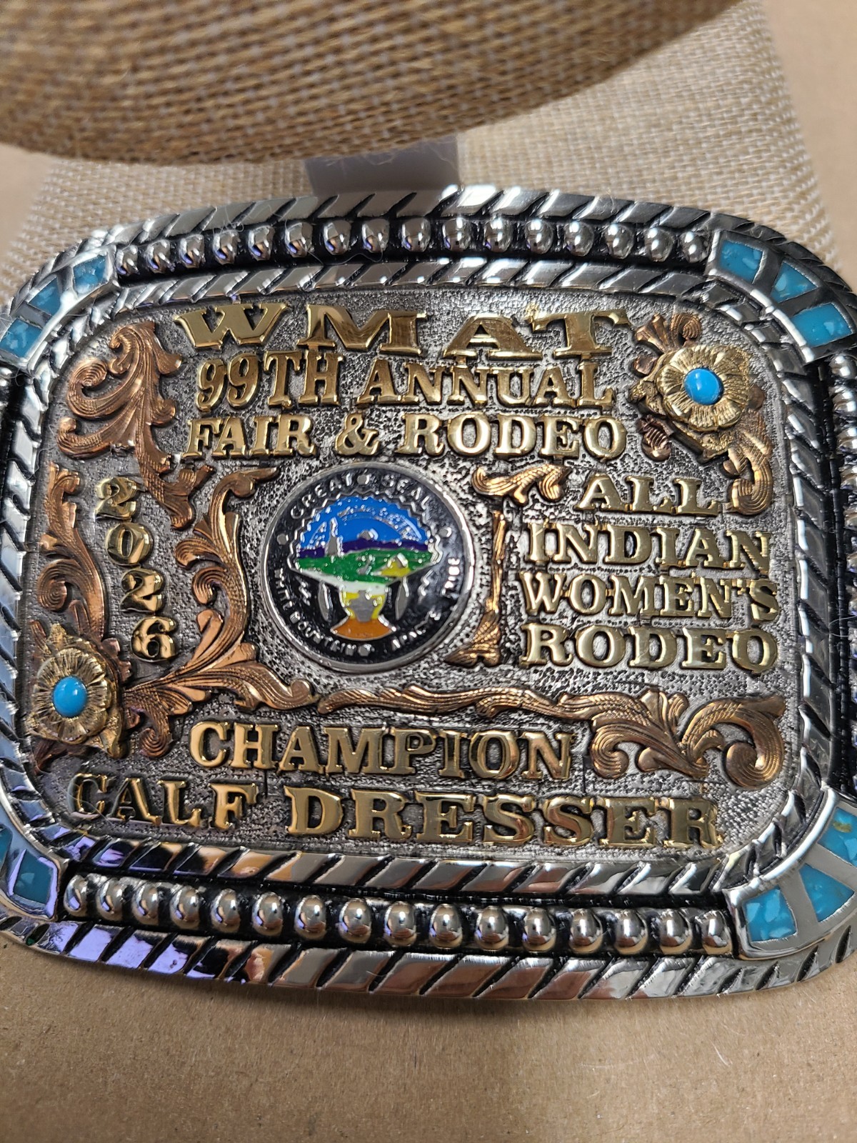 WMAT 99Th Annual Fair & Rodeo 2026 Belt Buckle By Preston Williams