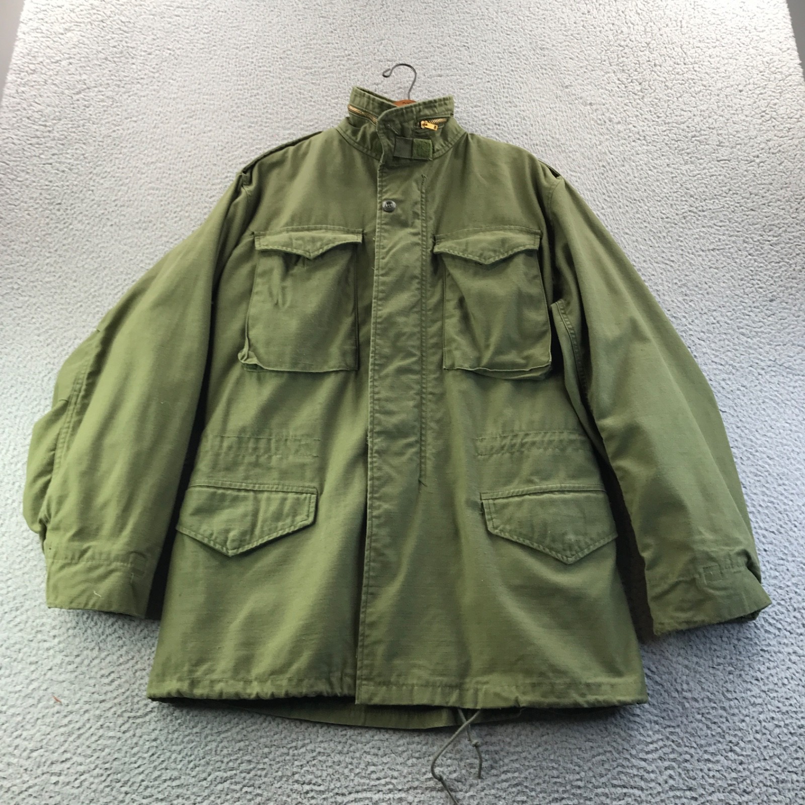 Vintage M-65 Jacket Mens Small Long 70s 1977 Cold Weather Coat Field OG-107 USA