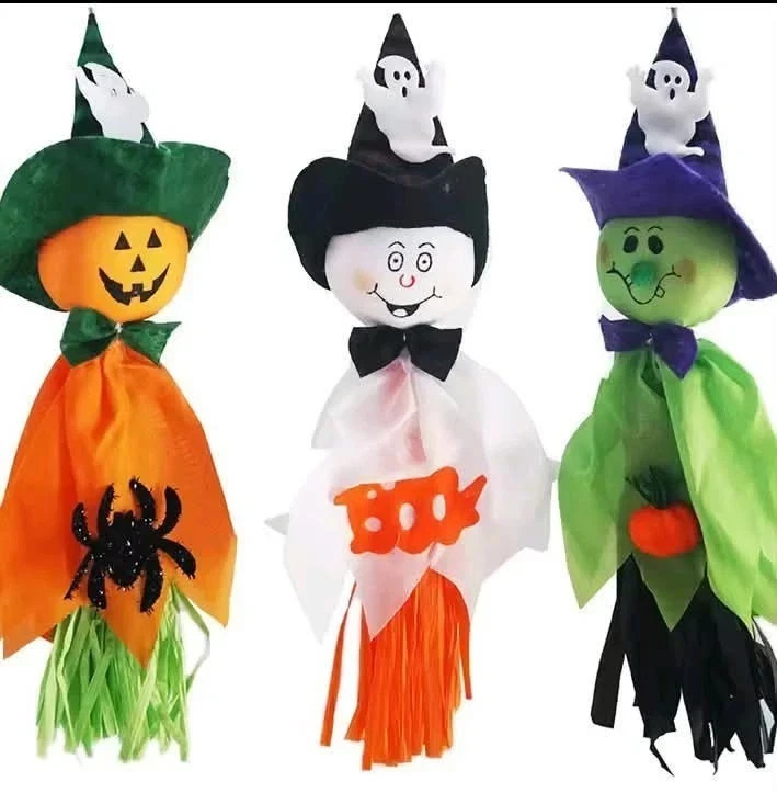 3pc Halloween Ghost Doll Hanging Pendant Haunted House Party Home Decor Spooky 3pc Halloween Ghost Doll Hanging Pendant Haunted House Party Home Decor Spooky