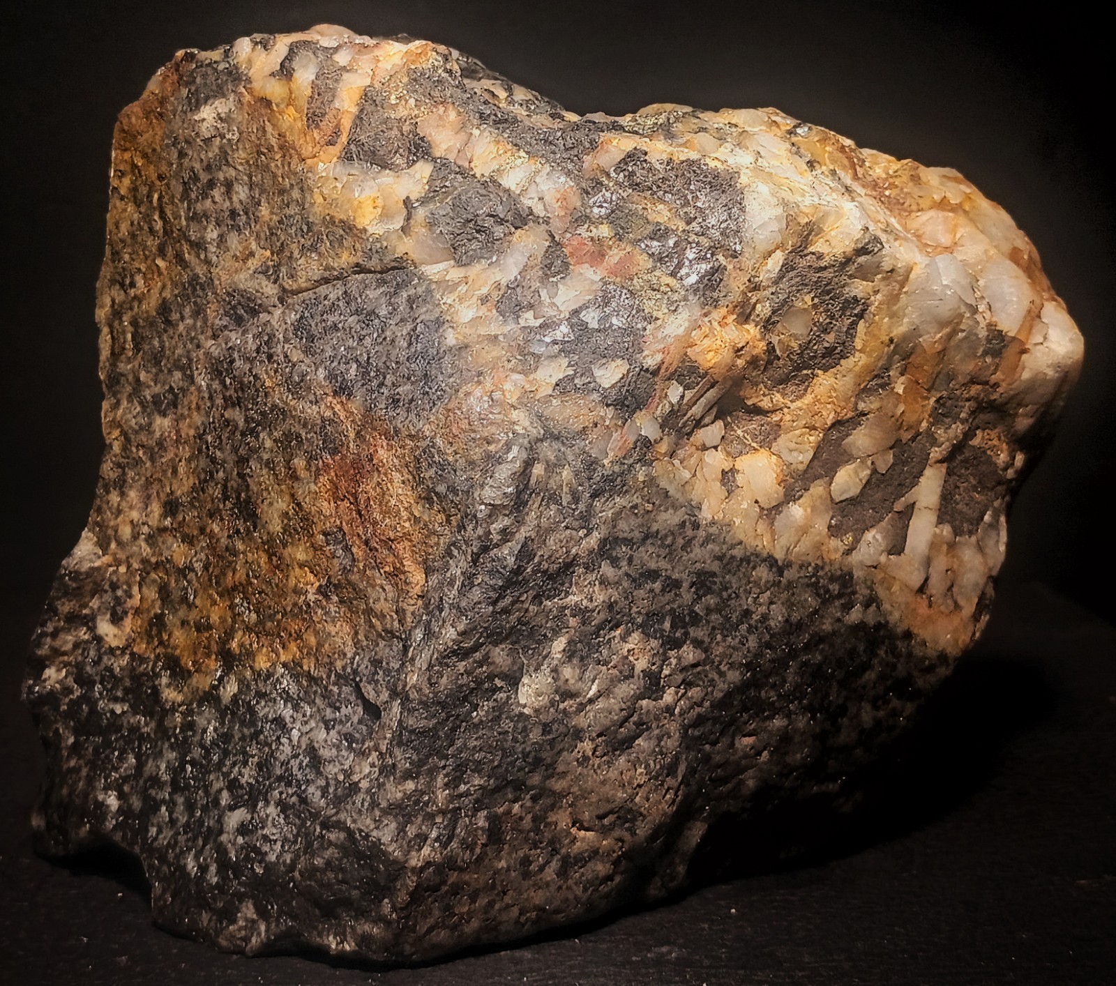 7lb Wolframite Tungsten Ore Topaz Quartz Pyrite Ozark Shaft MO Cox Collection