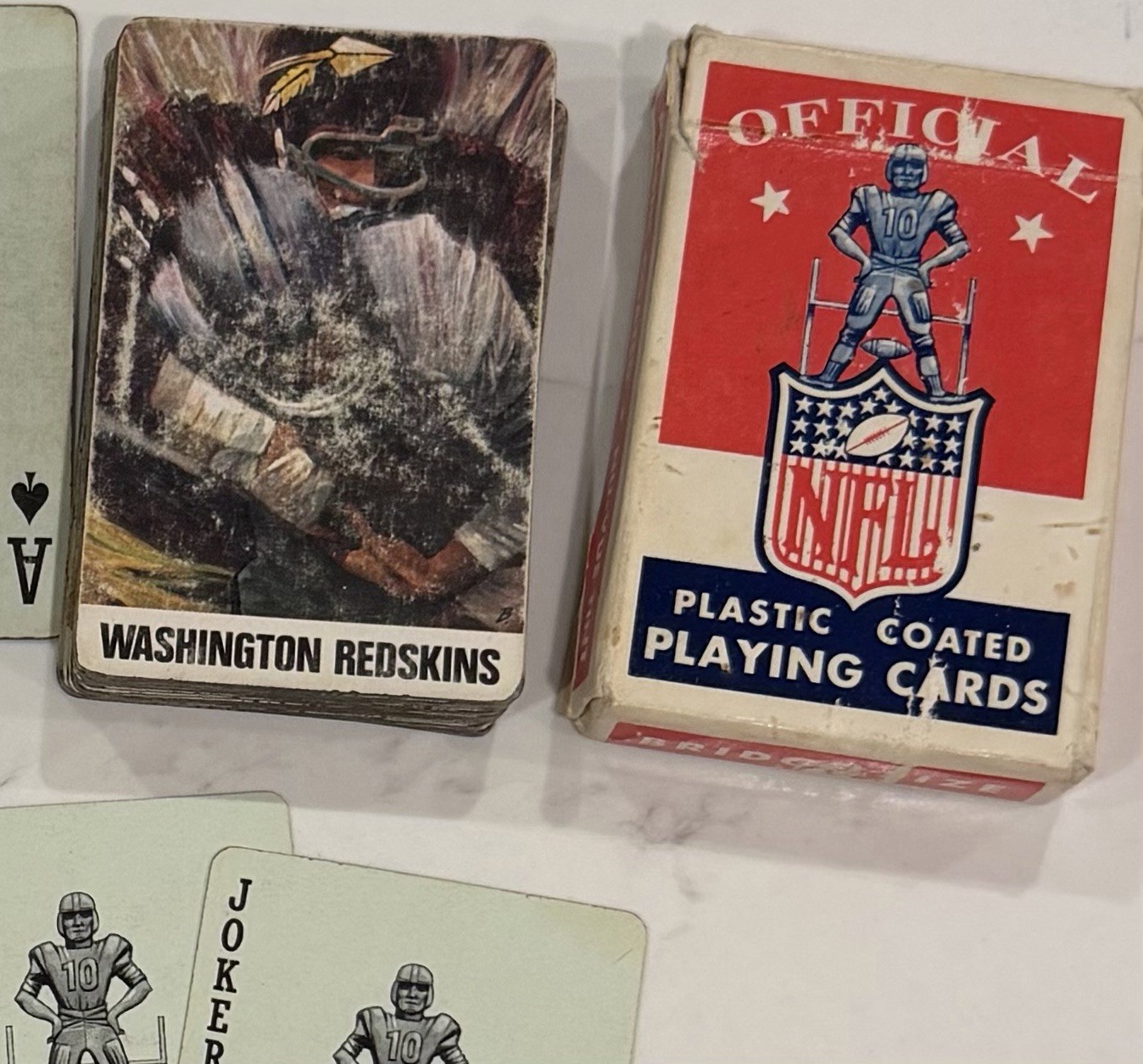 1960S NFL WASHINGTON REDSKINS PLAYING CARD DECK COMPLETE