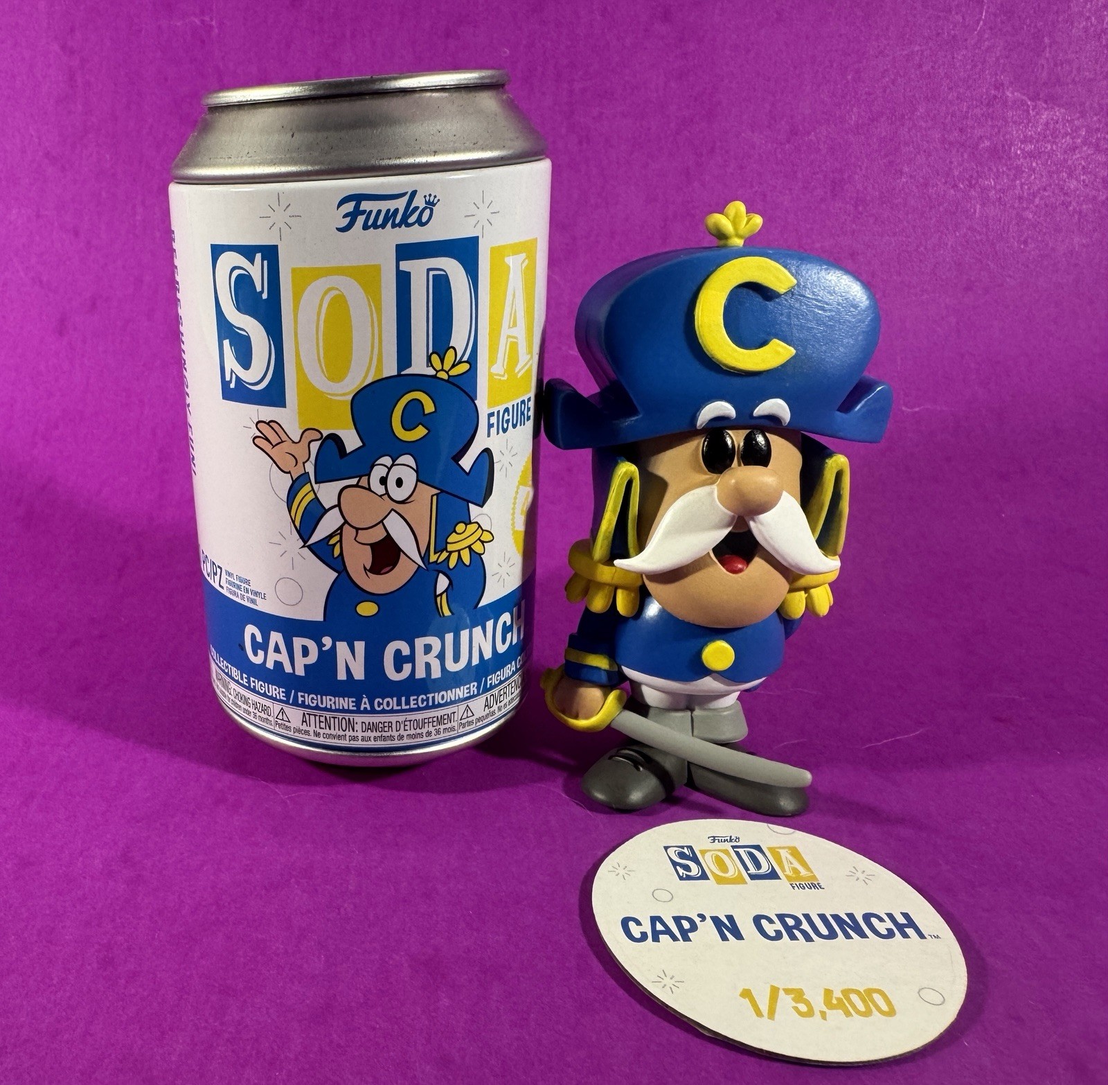 Funko Soda Cap\'n Crunch Cereal Icon Common Figure Funko Shop Exclusive 3400 Pcs