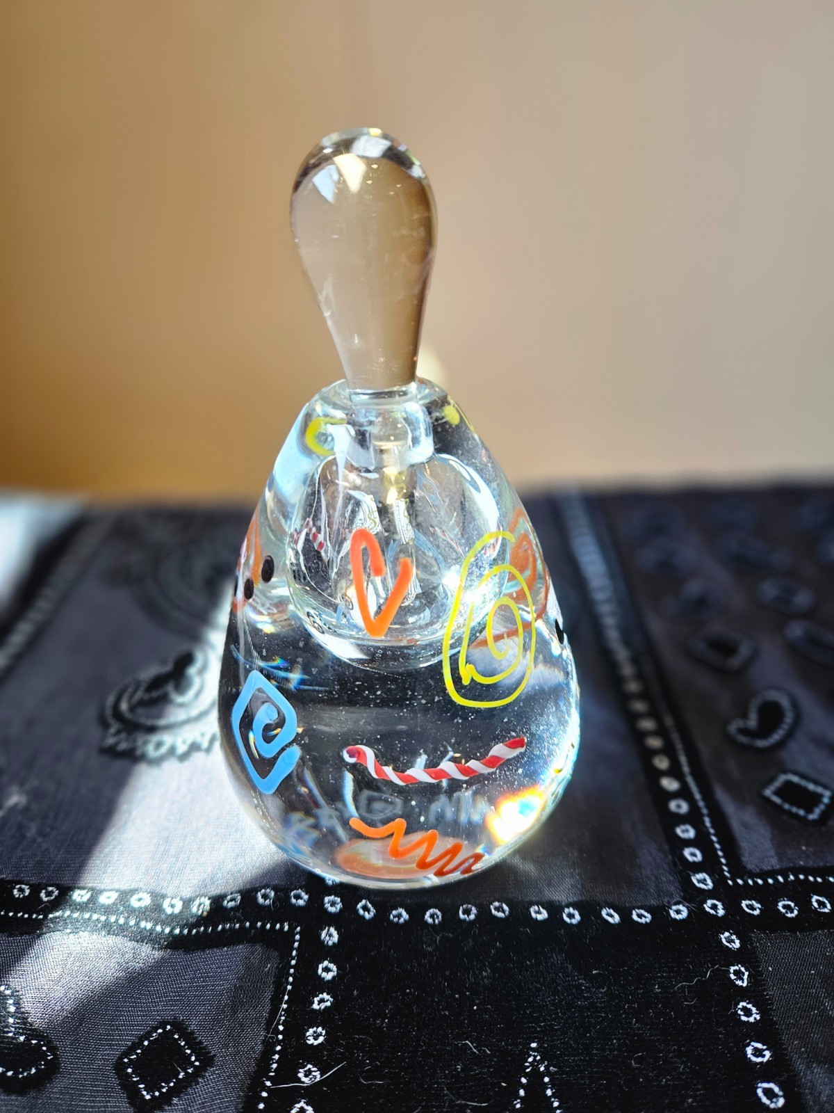 Vintage handblown signed perfume bottle and stopper-Pearl Glassworks 1996 Vintage handblown signed perfume bottle and stopper-Pearl Glassworks 1996