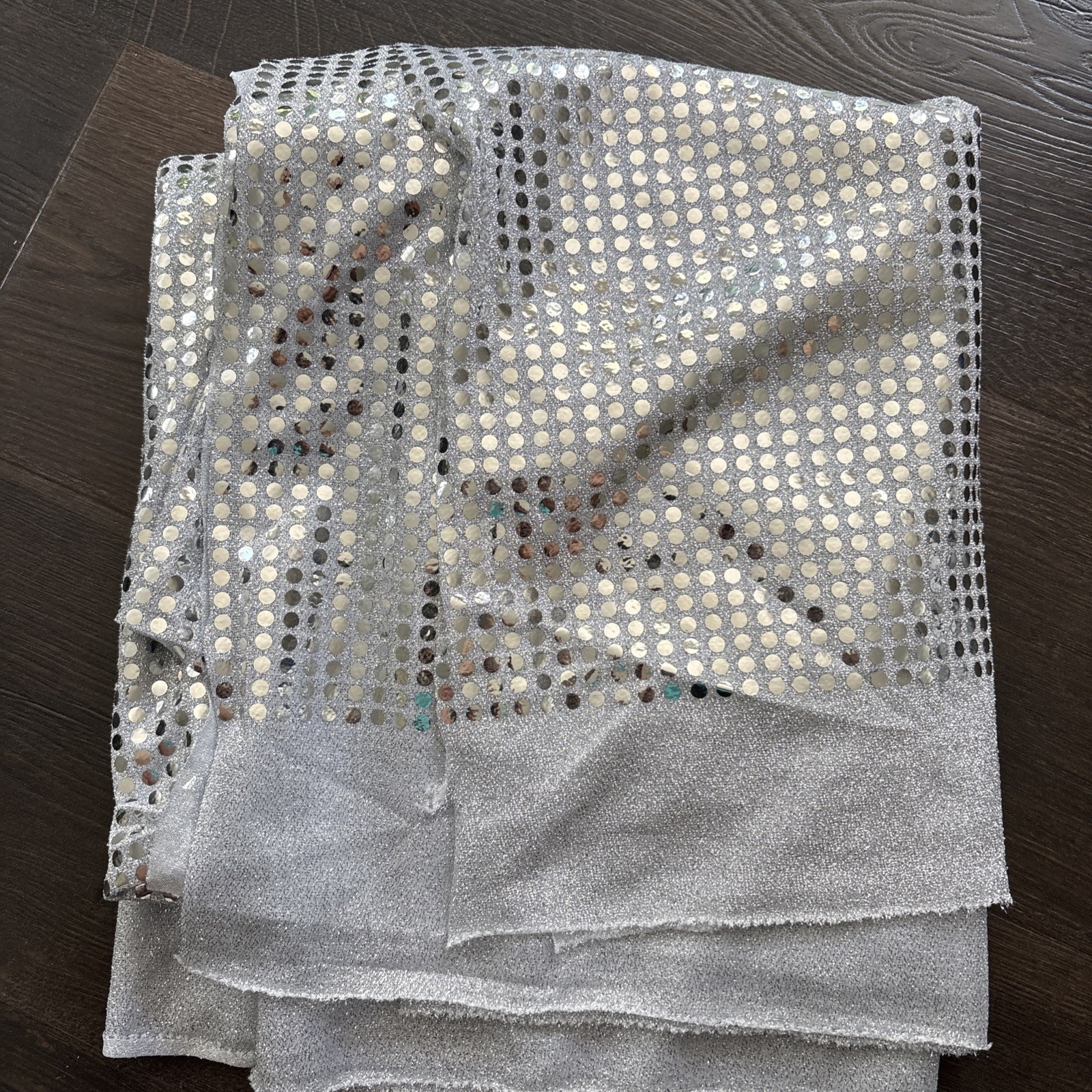 5 YARDS OF Silver FABRIC - New - 