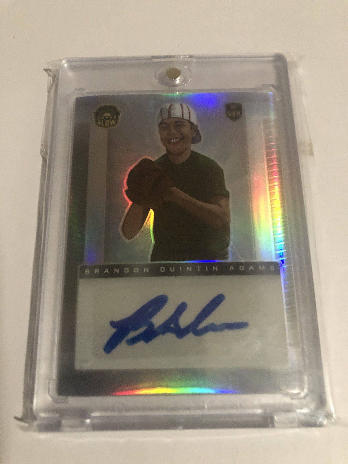 BRANDON QUINTIN ADAMS 2021 Super Glow 1st refractor AUTO 24/175 SANDLOT