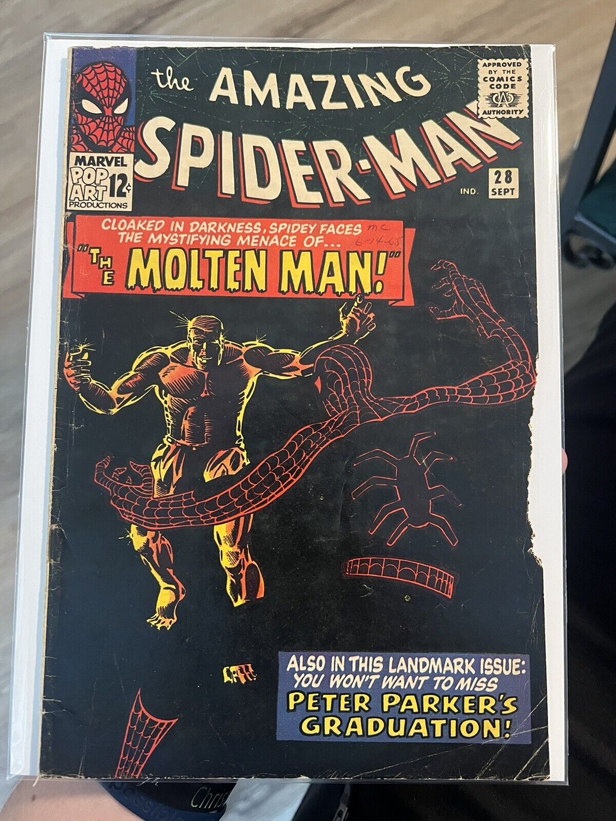 Amazing Spider-man #28 (1965) Origin and 1st app of Molten Man